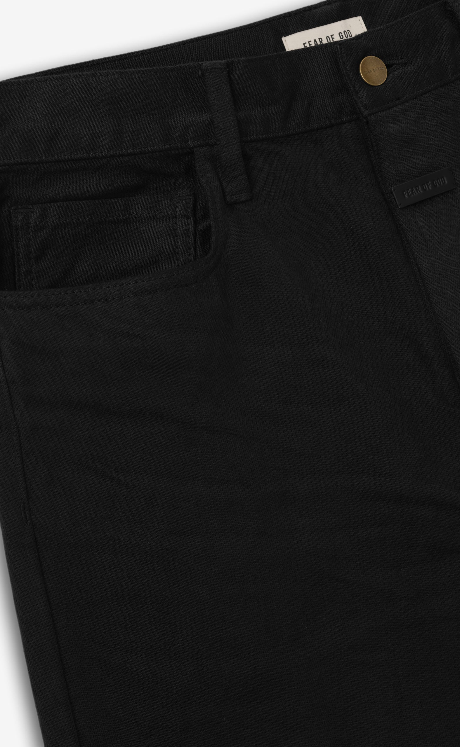 CLASSIC 5 POCKET RINSED BLACK JEANS