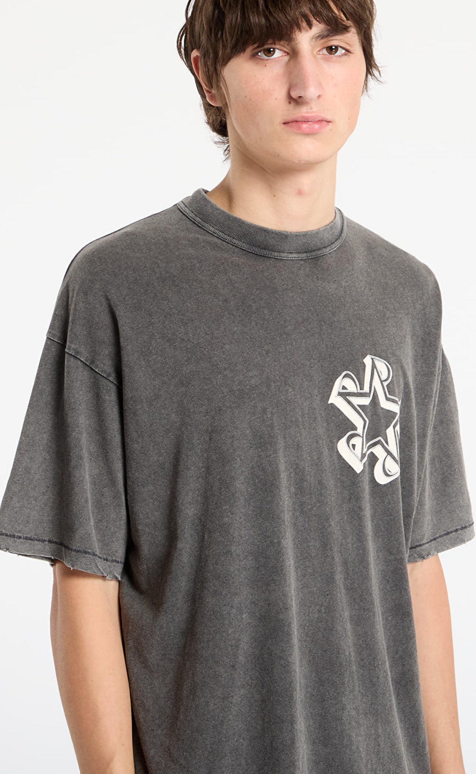 REPRESENT INITIAL STAR VINTAGE GREY T-SHIRT