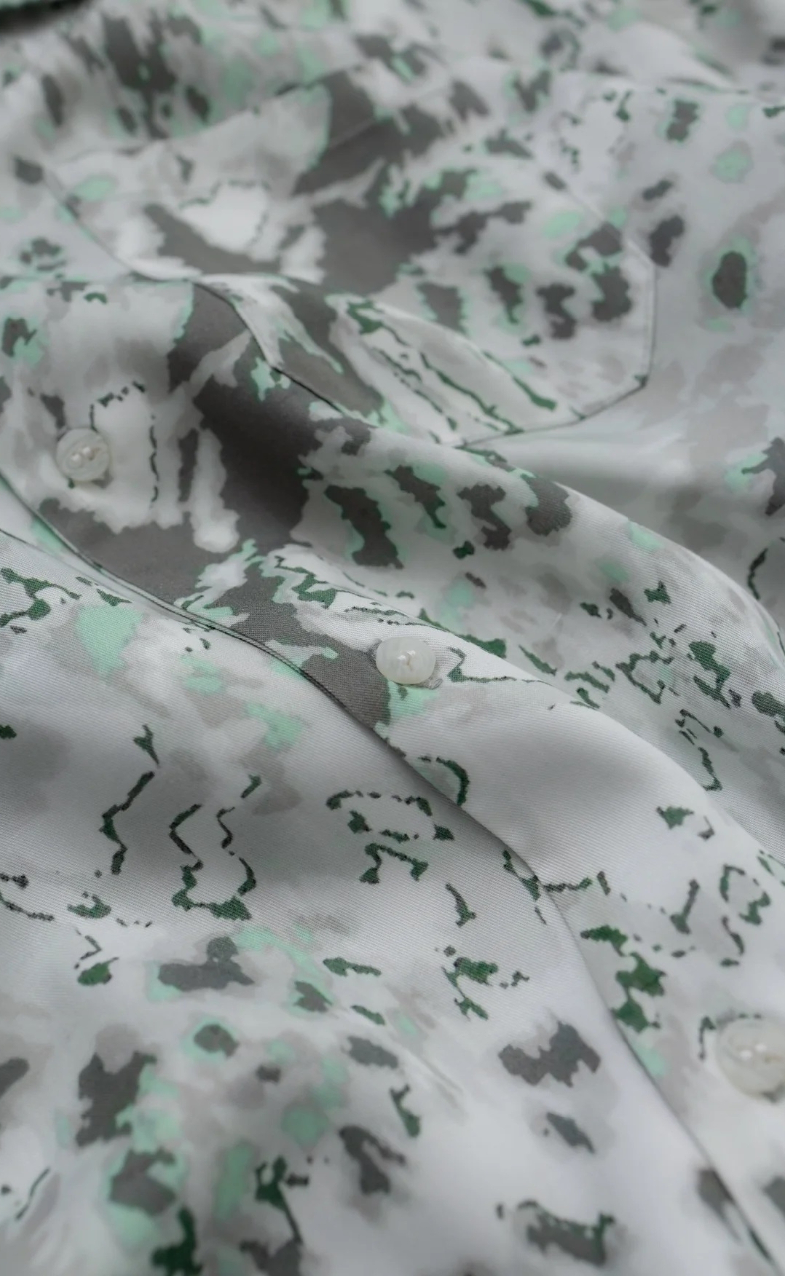 CAMP COLLAR OCEAN LEOPARD SHIRT