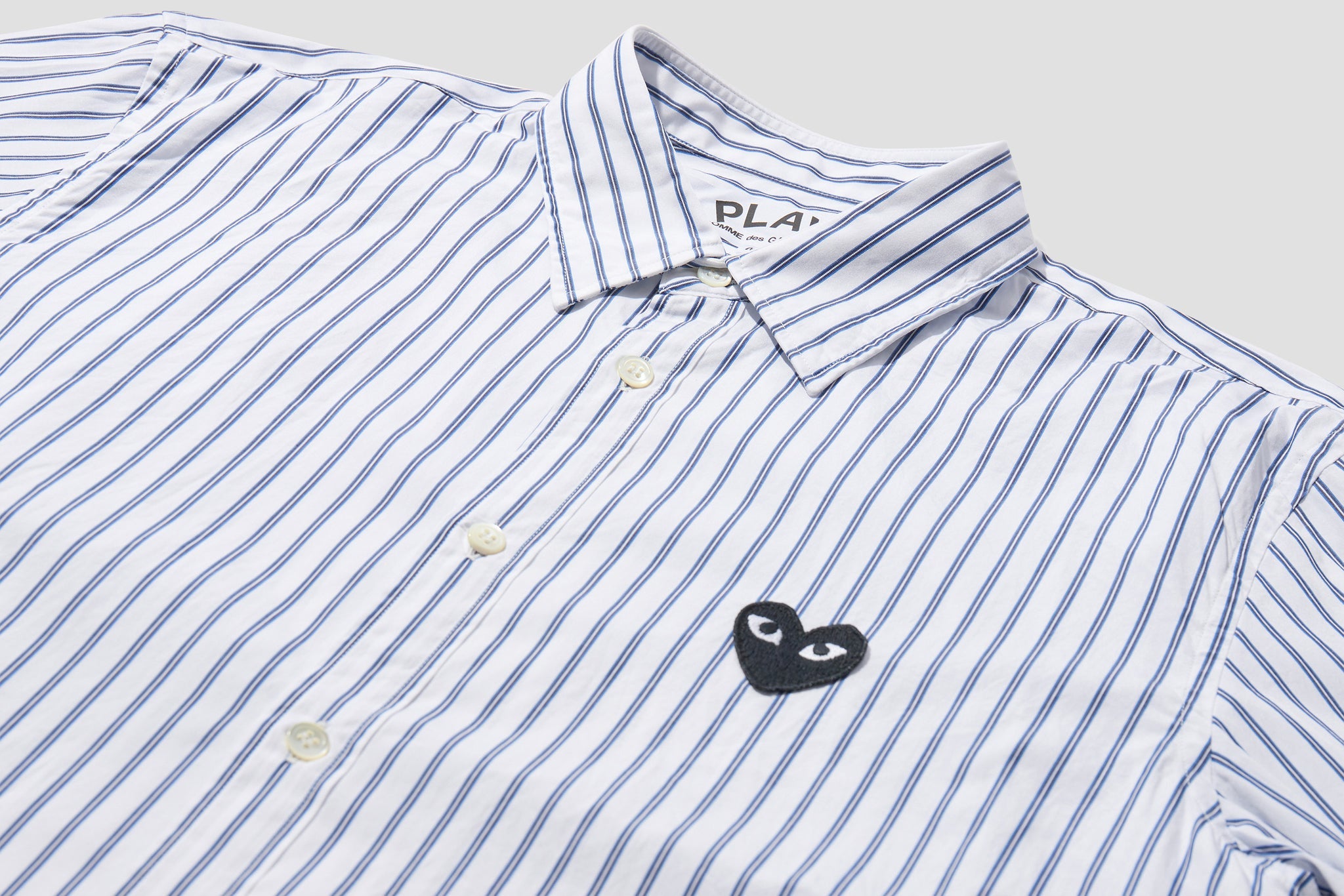 LIGHT BLUE Play Comme des Garacons Striped Shirt