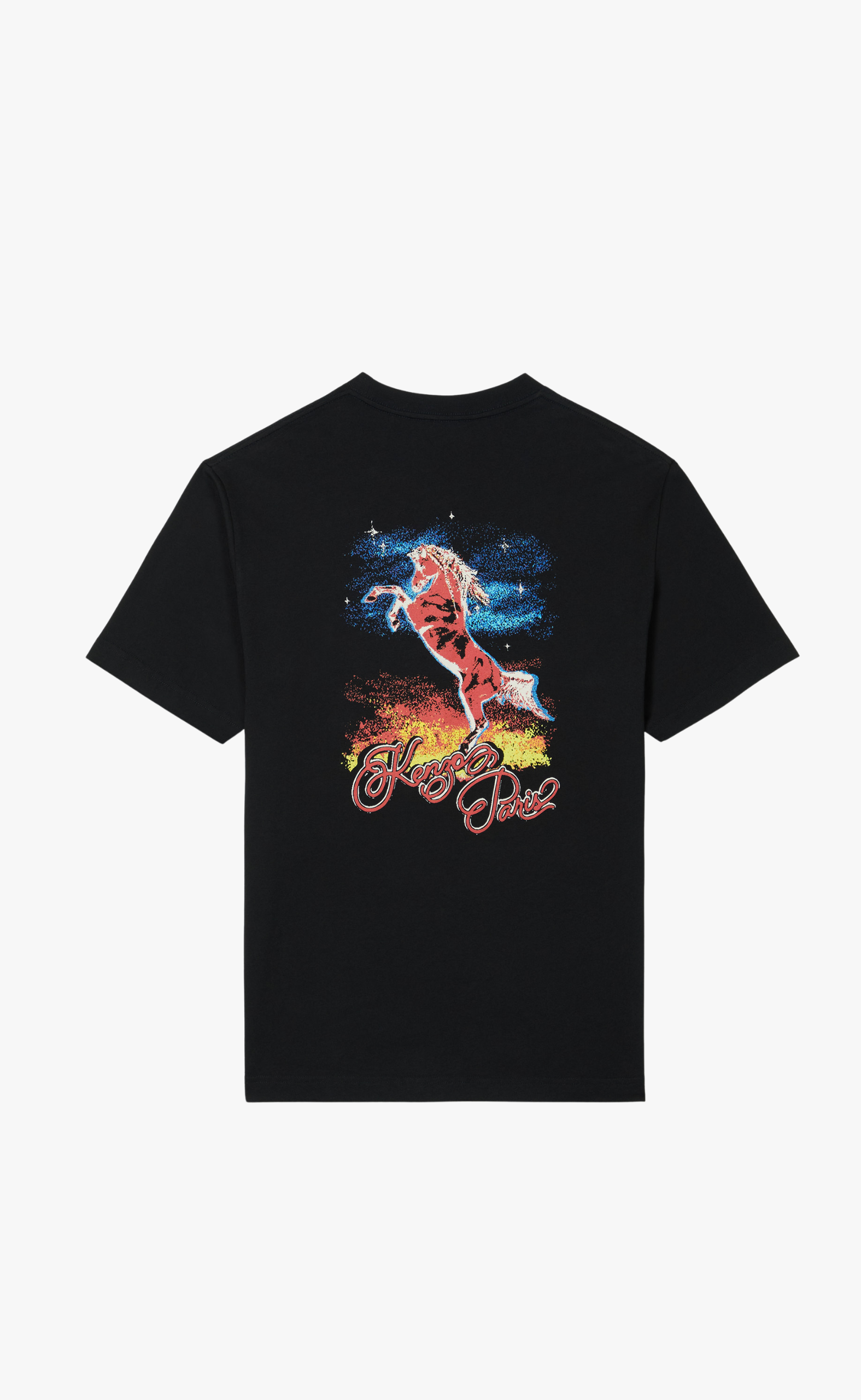 GOTS KENZO LUCKY HORSES CLASSIC BLACK T-SHIRT