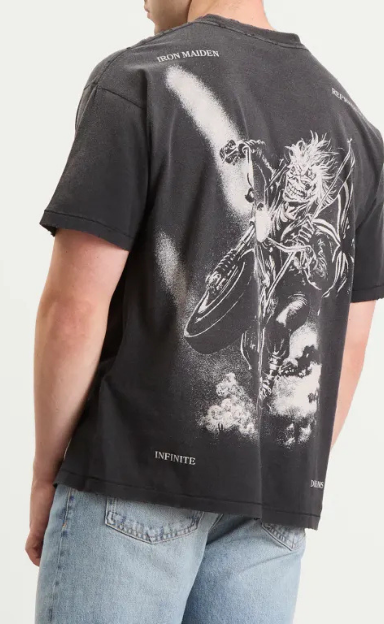 IRON MAIDEN INFINITE DREAMS AGED BLACK T-SHIRT