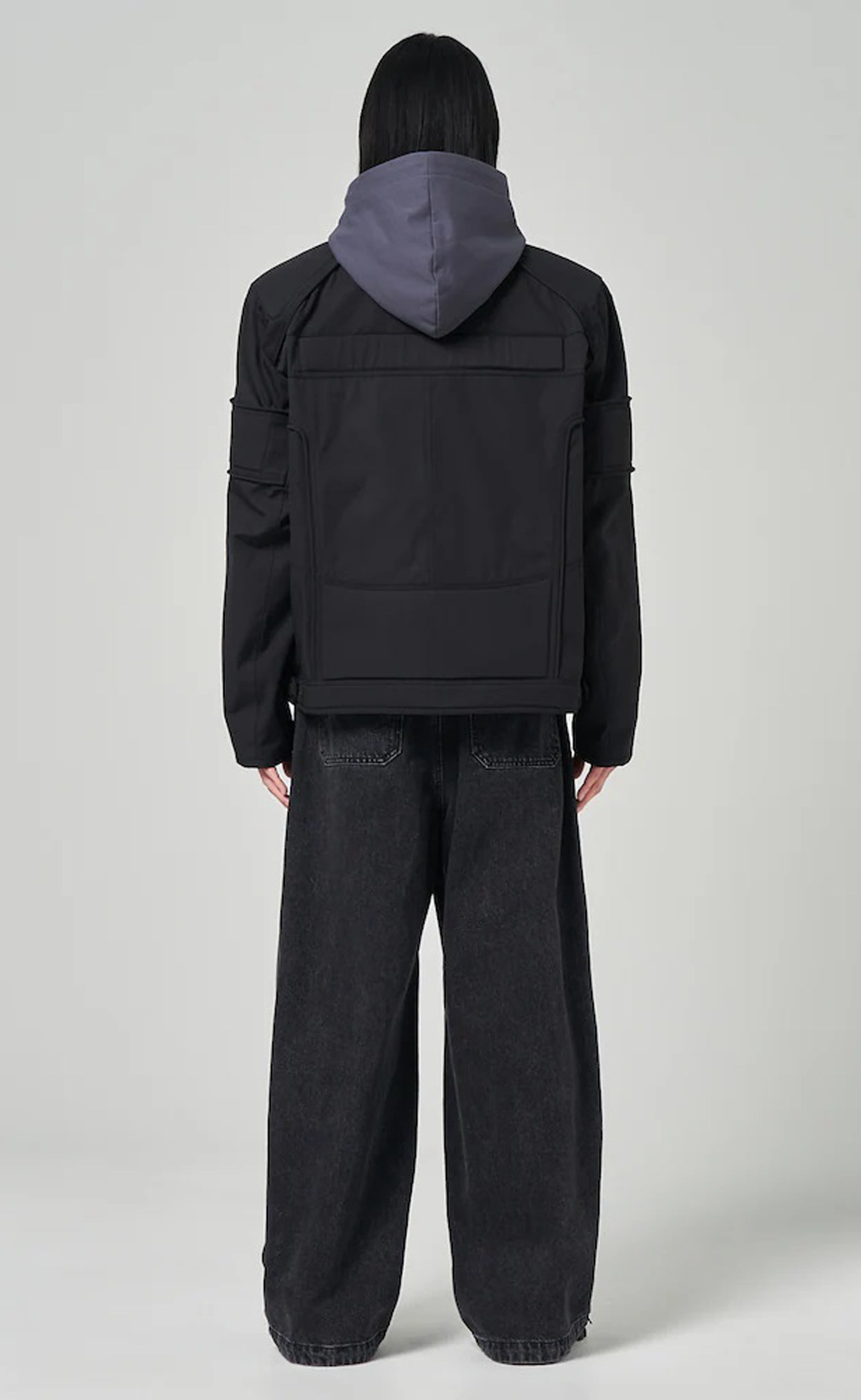 PADDED RACER BLACK JACKET