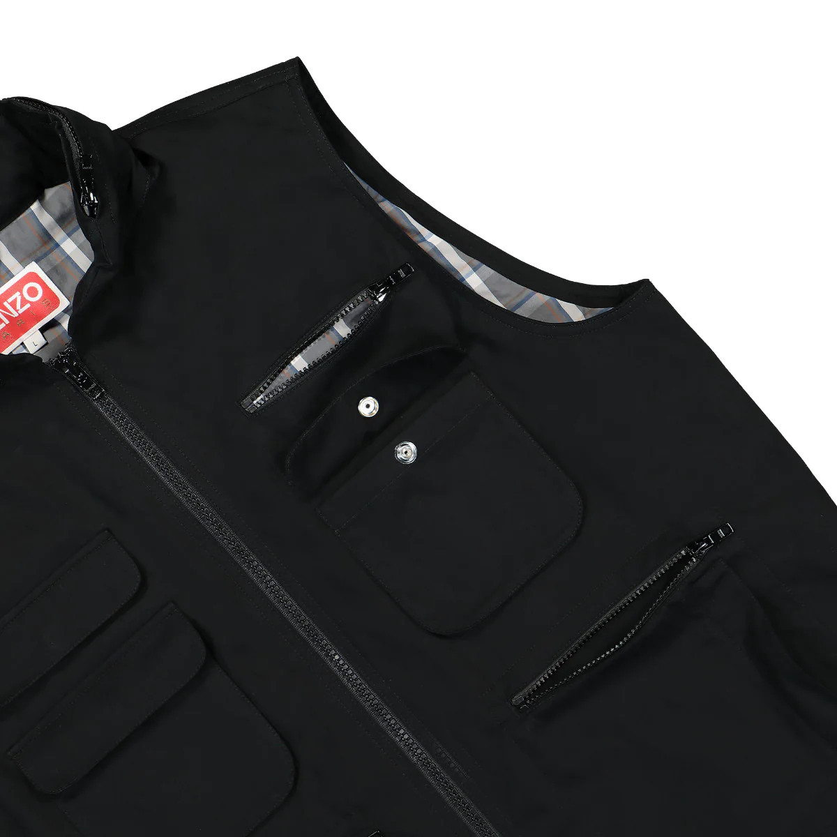 BLACK VEST BLACK TACTICAL GILET