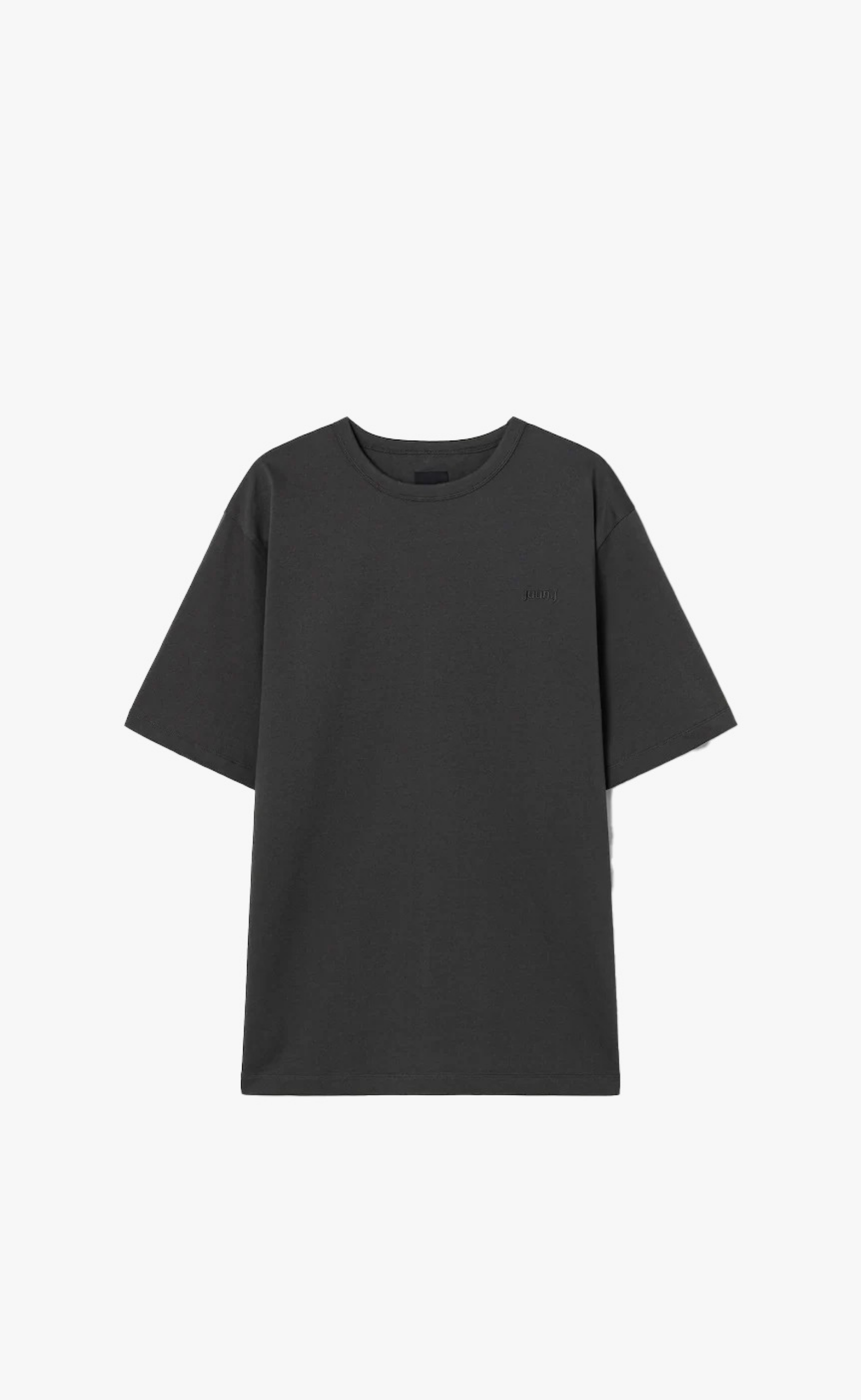 LOOSE FIT GRAPHIC EMBROIDERED GREY T-SHIRT