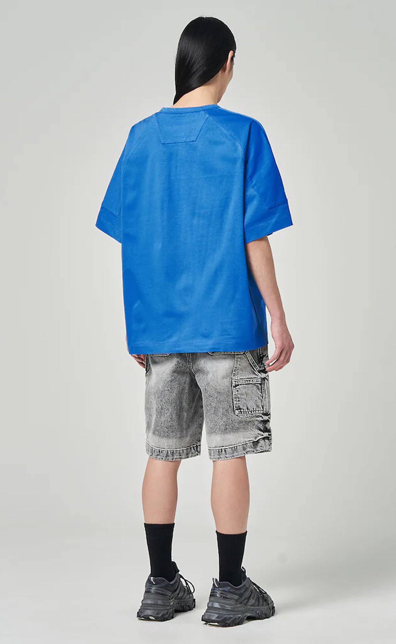 RACER DETAIL BLUE T-SHIRT