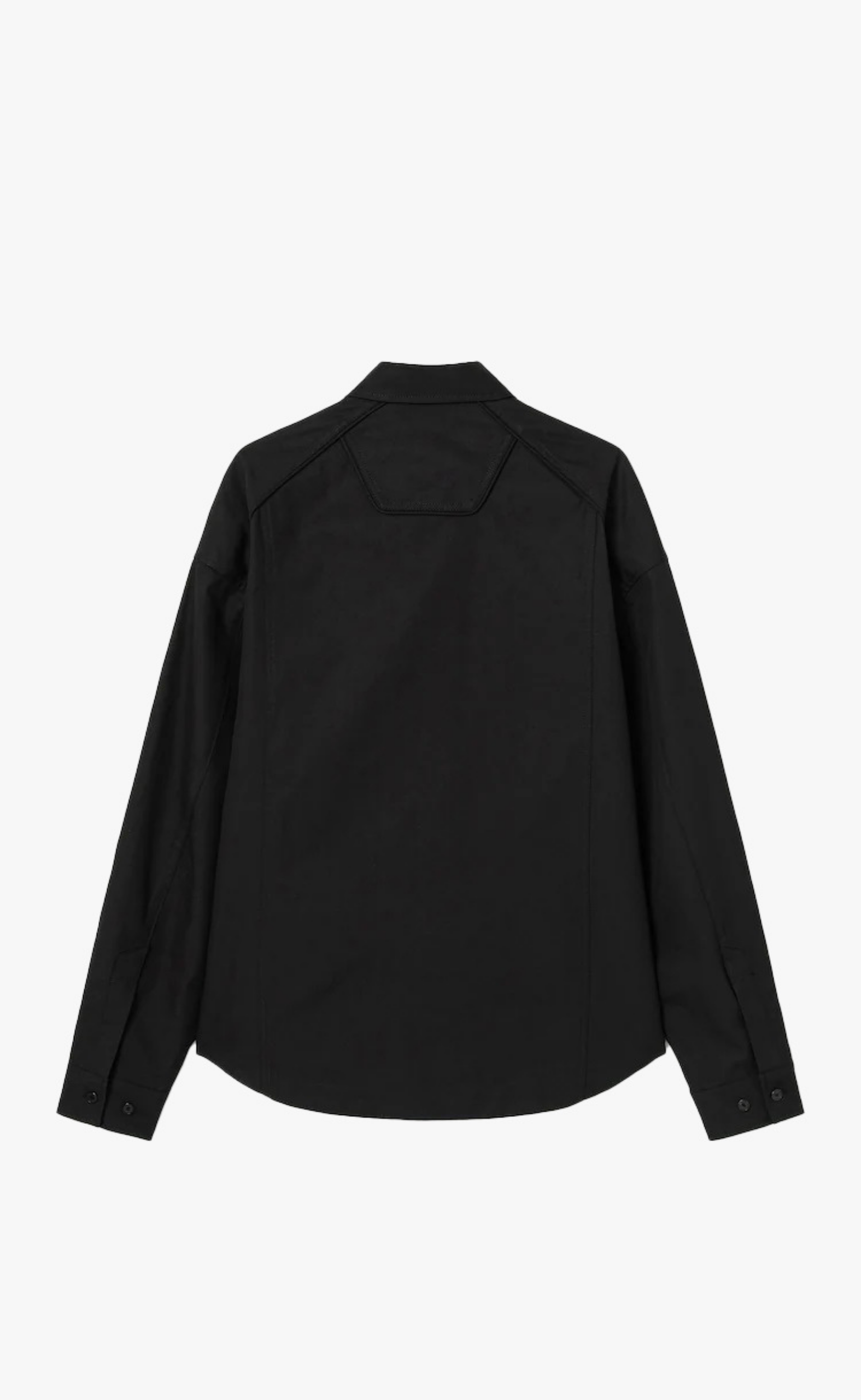 SIDE SLIT BUTTON BLACK SHIRTS