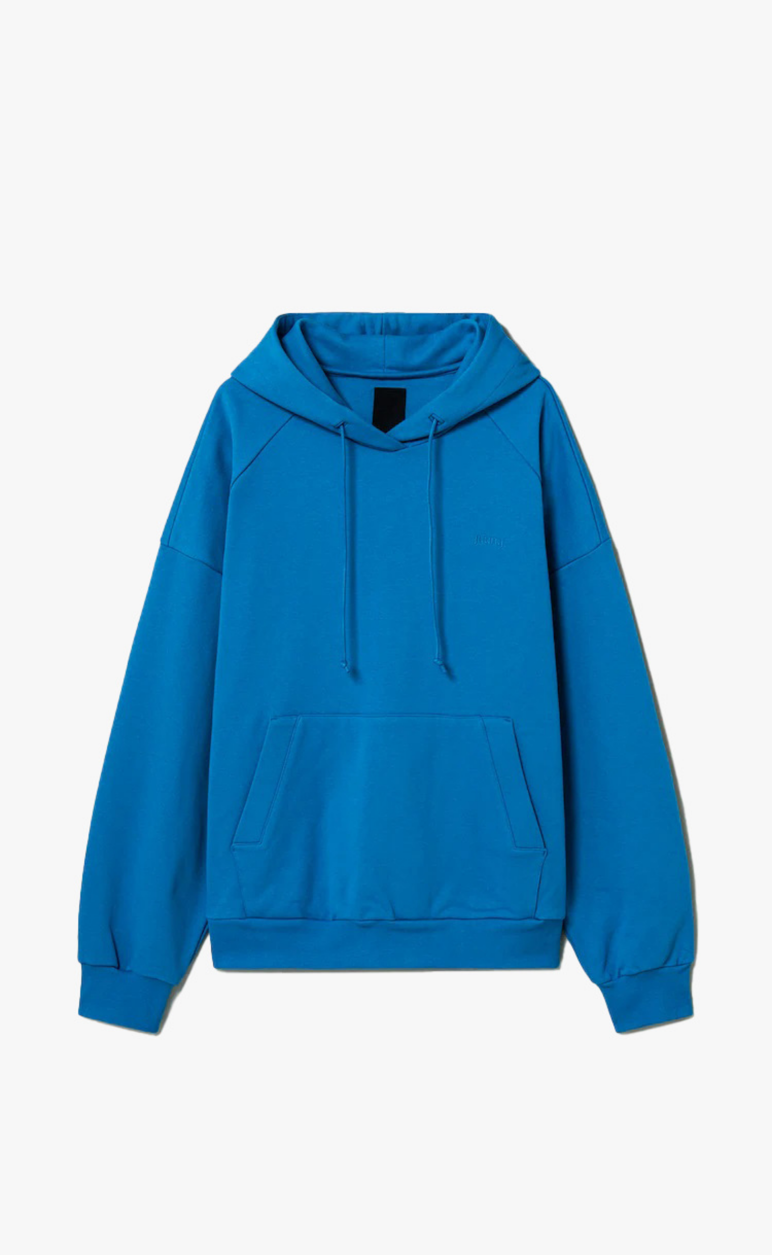 LOOSE FIT GRAPHIC BLUE HOODIE