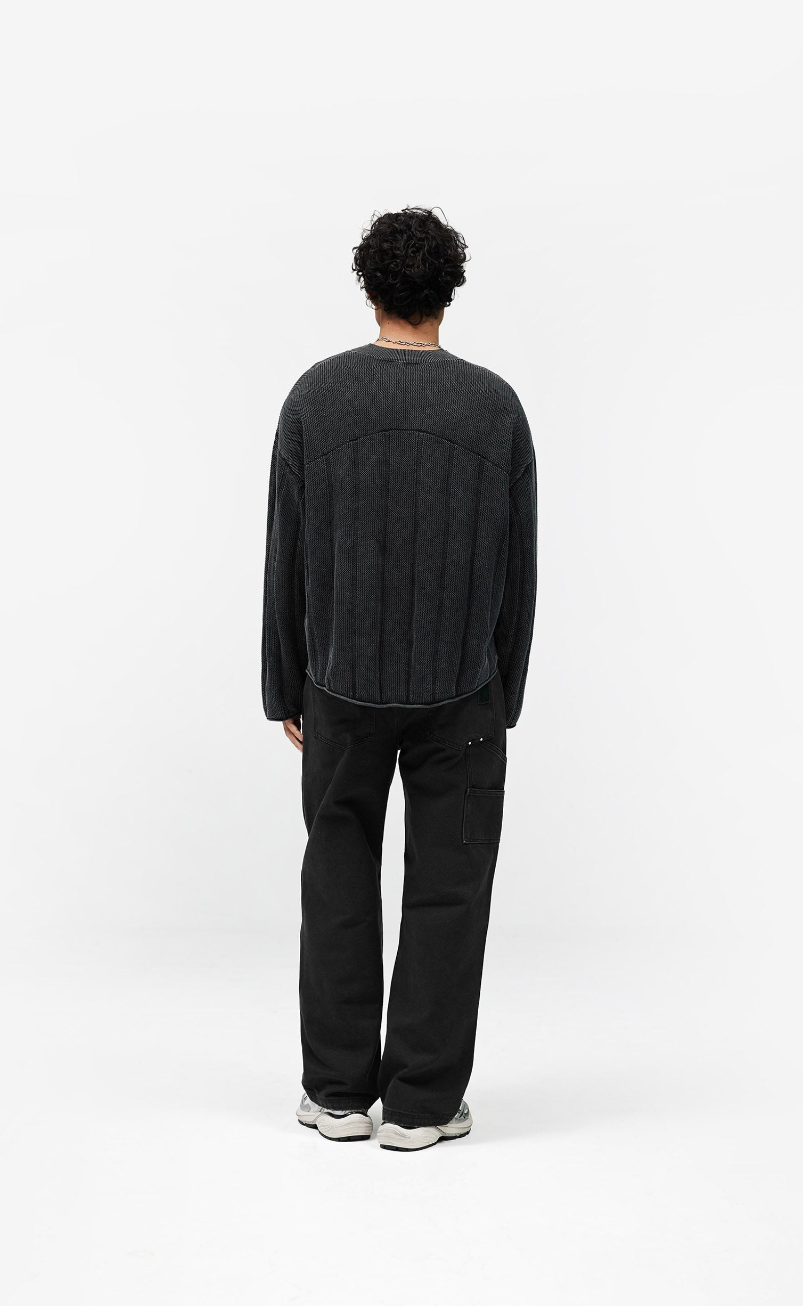 WORKER WASHED BLACK PANTS