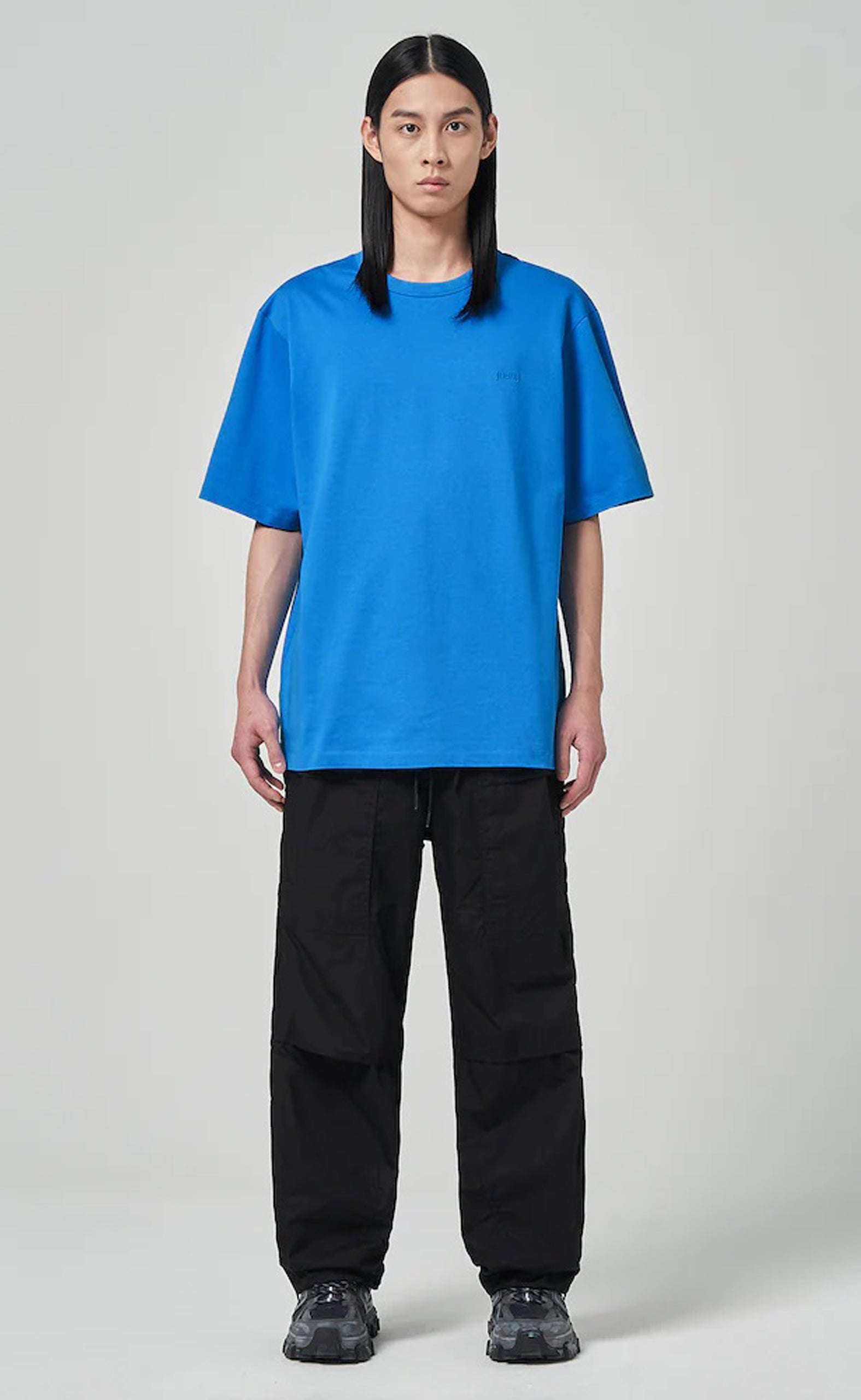 LOOSE FIT SHORT SLEEVE BLUE T-SHIRT