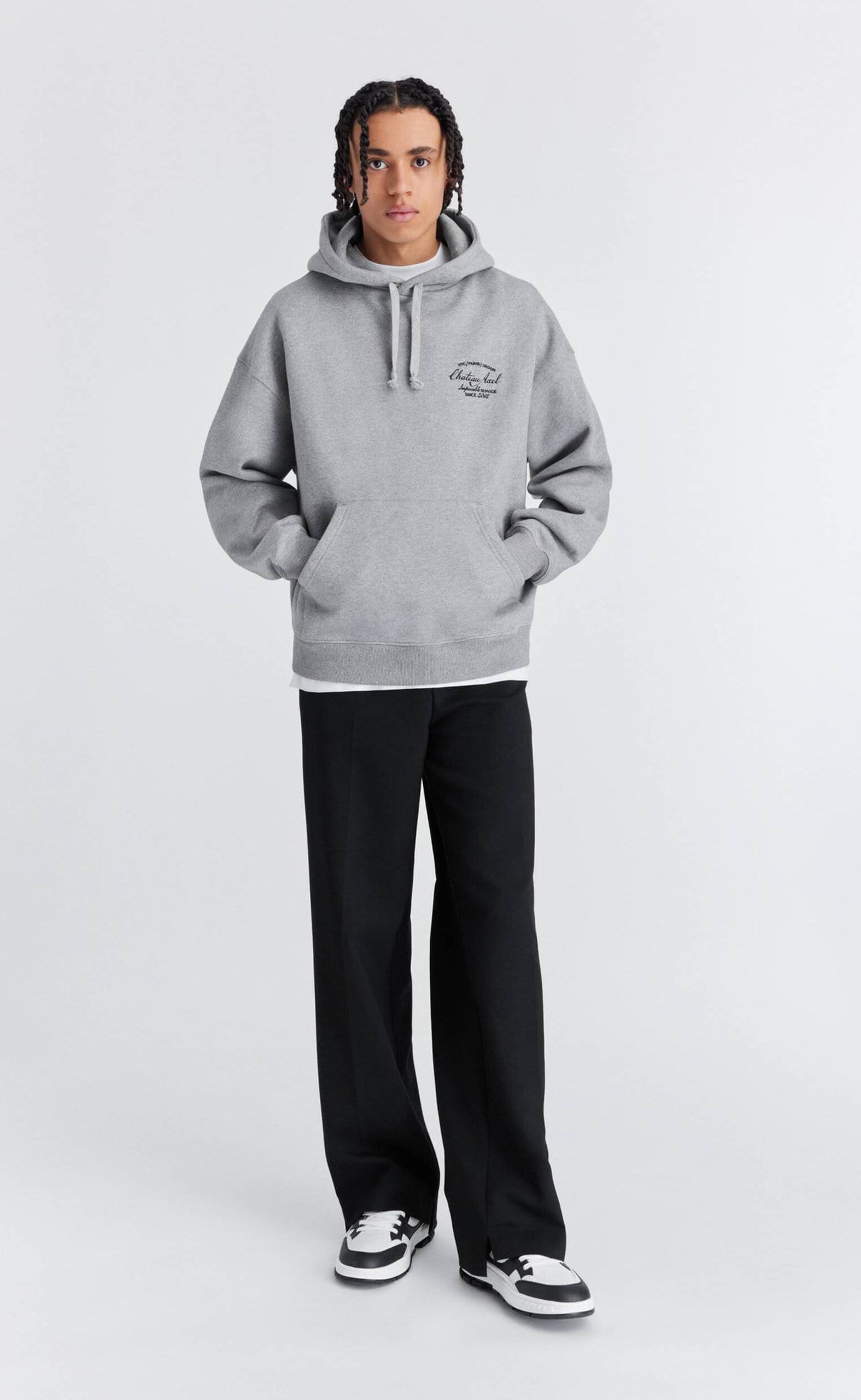 CHATEAU AXEL GREY MELANGE HOODIE
