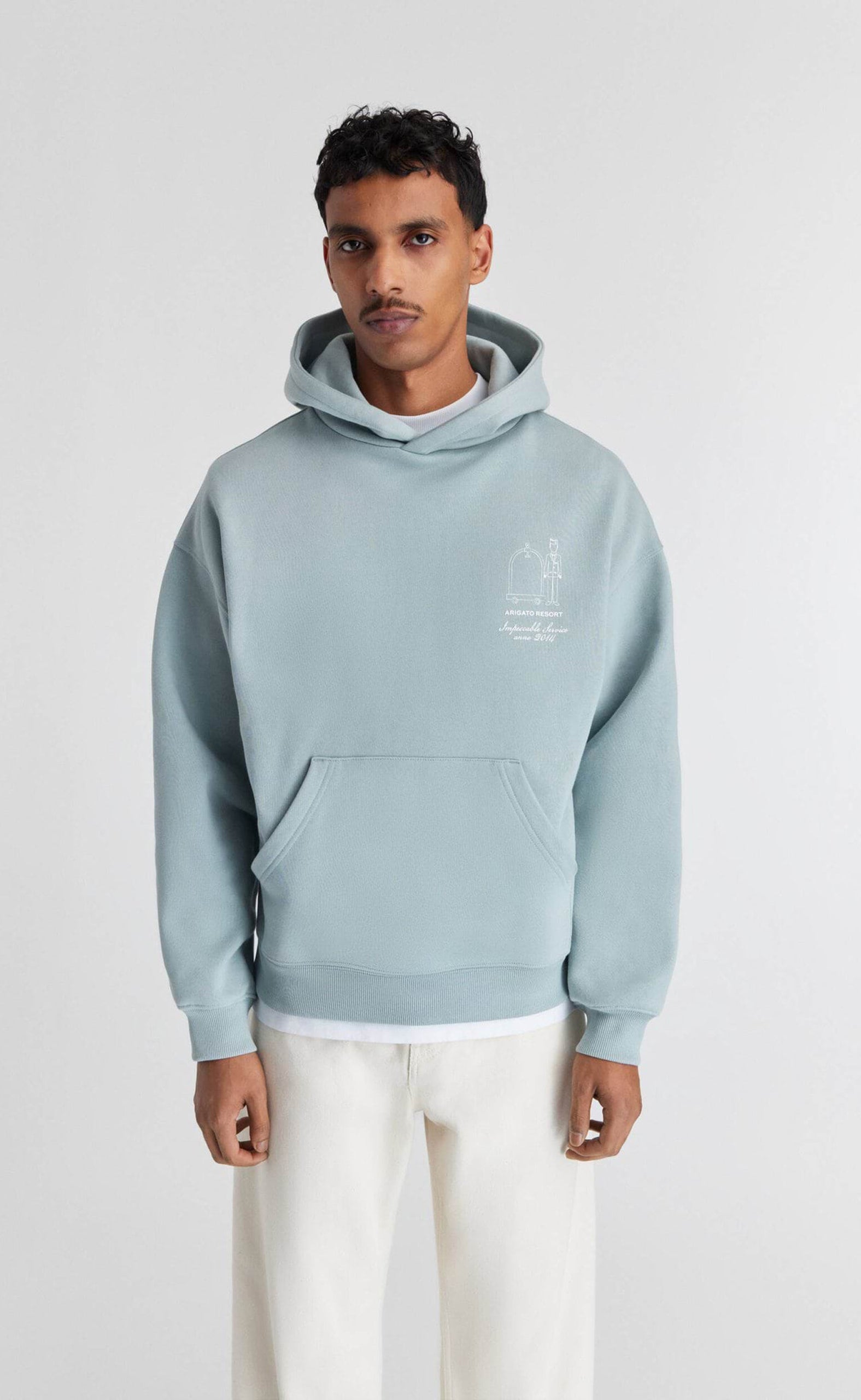 RESORT OCEAN GREY HOODIE