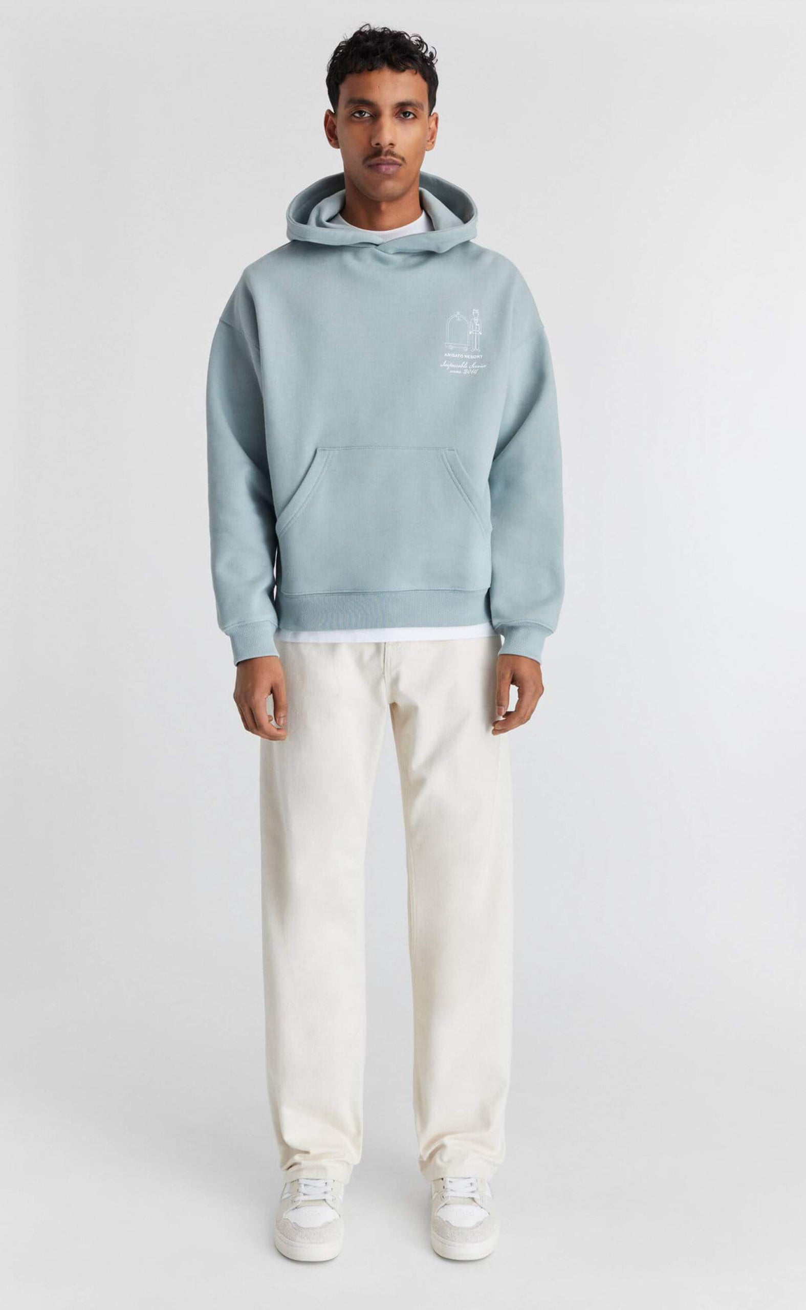 RESORT OCEAN GREY HOODIE