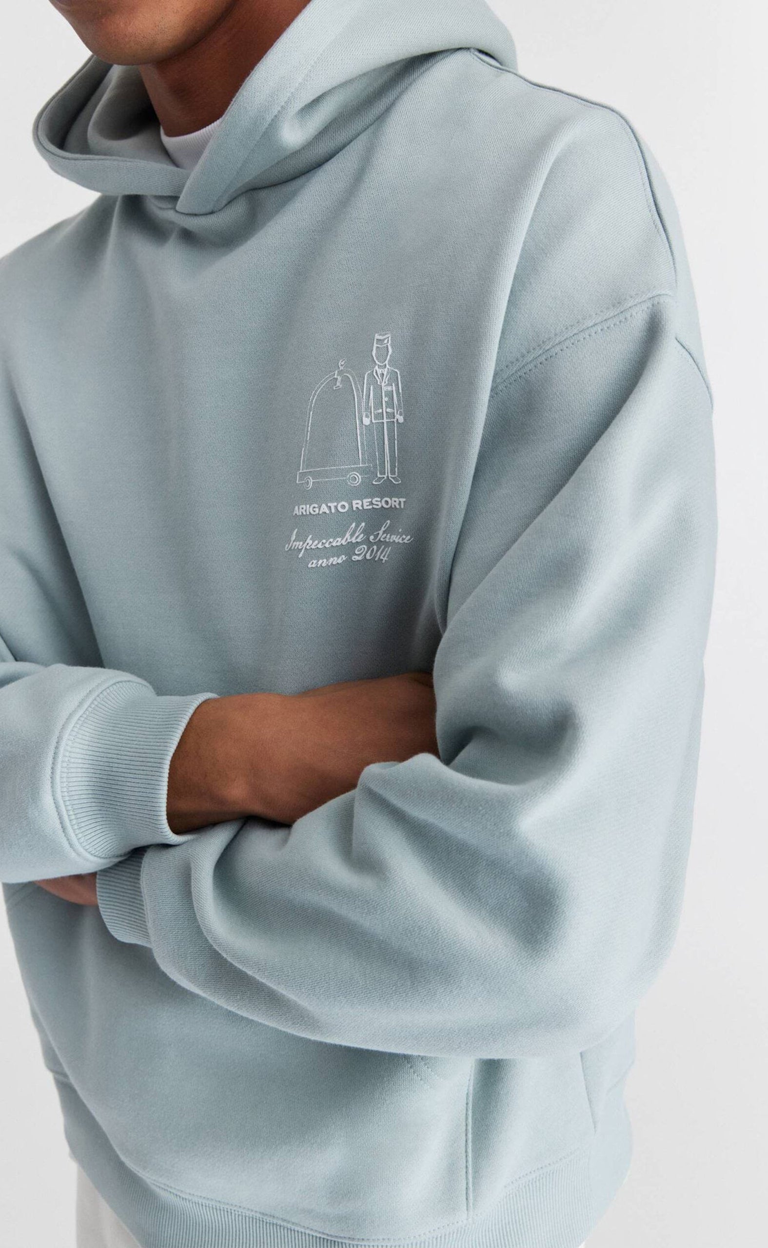 RESORT OCEAN GREY HOODIE