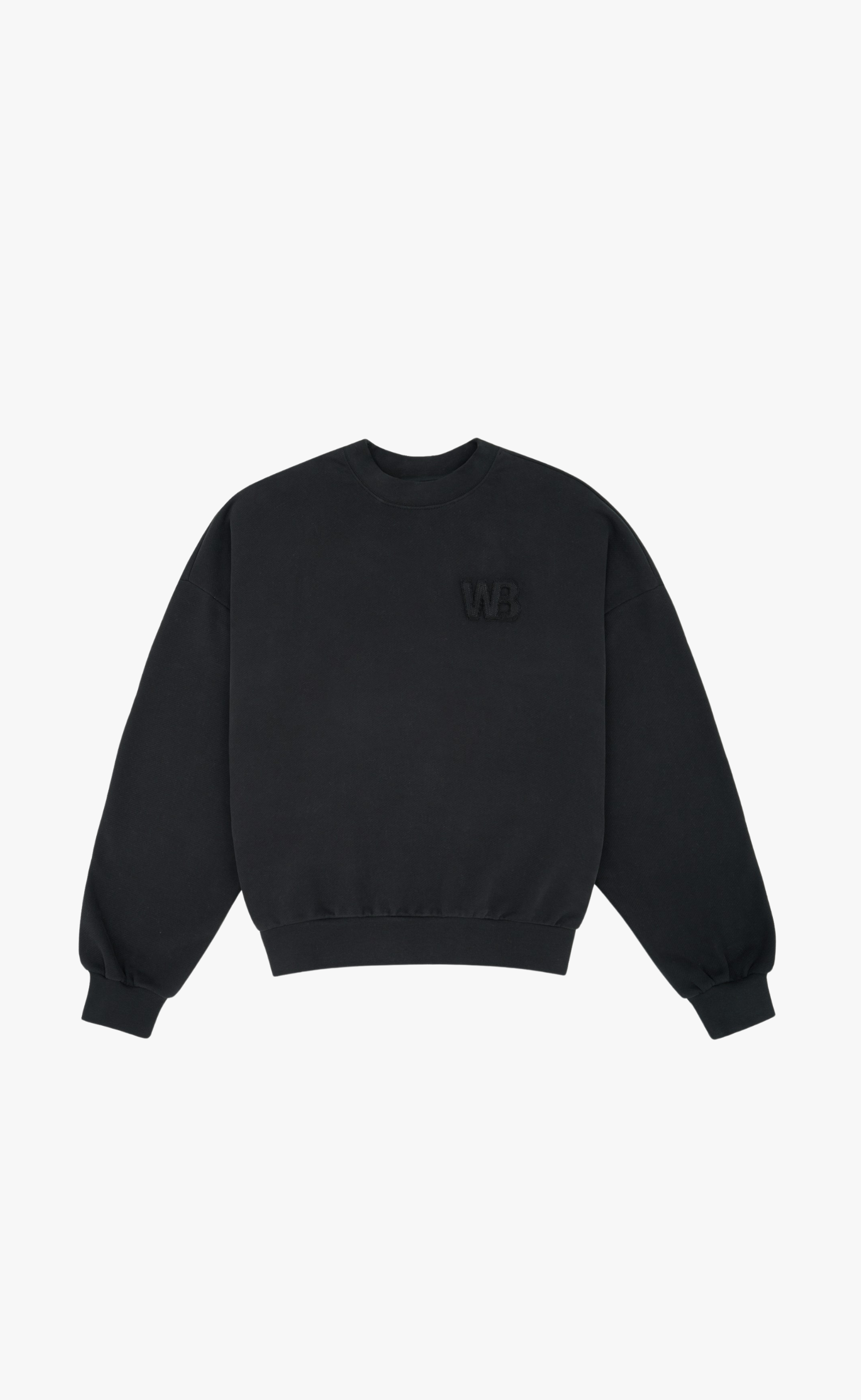 VERICE JET BLACK CREWNECK