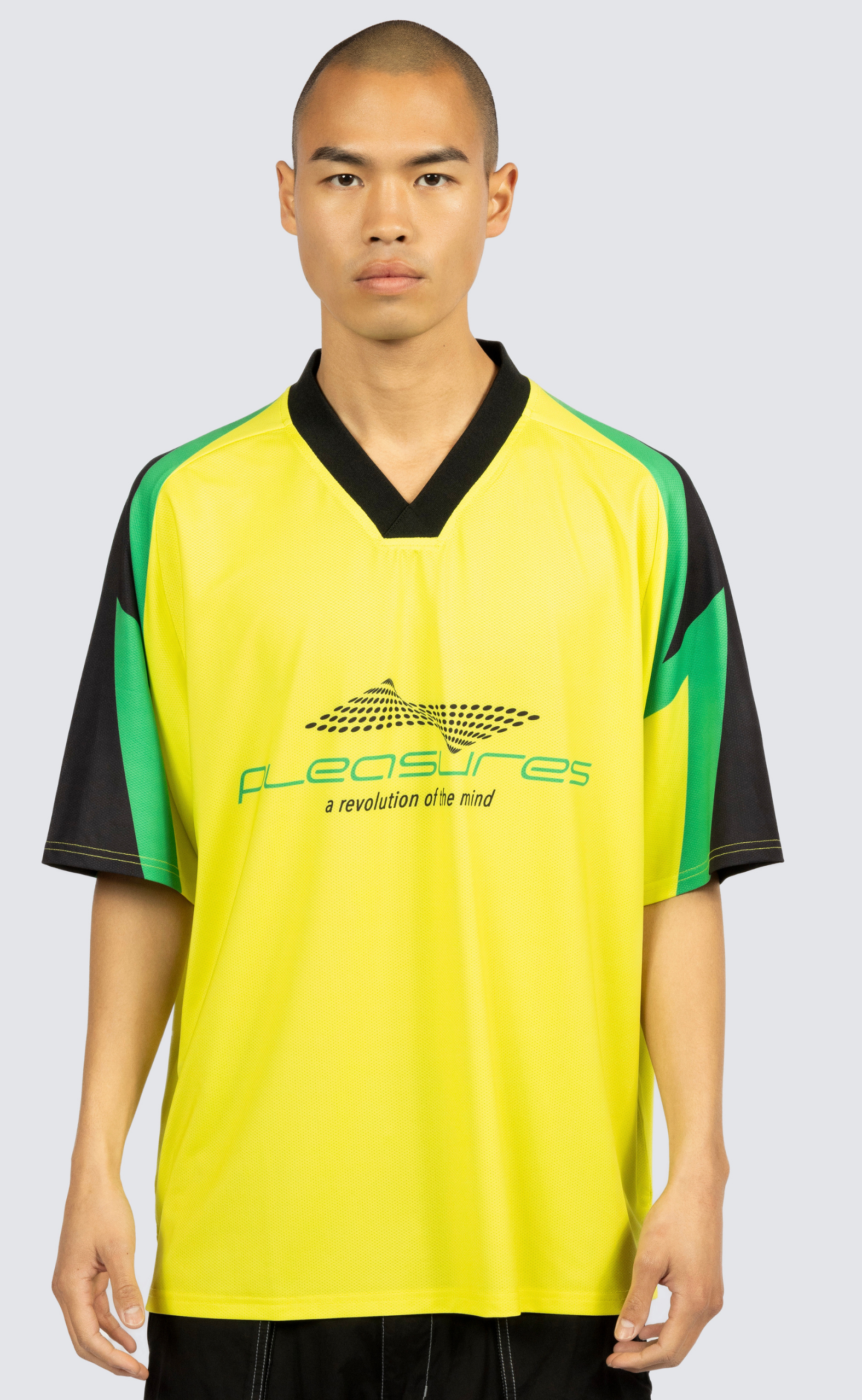 MIND SOCCER JERSEY LIME T-SHIRT