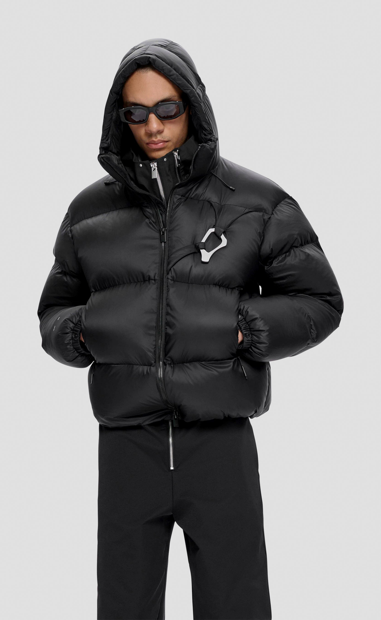 LUMEN DOWN PUFFER BLACK JACKET