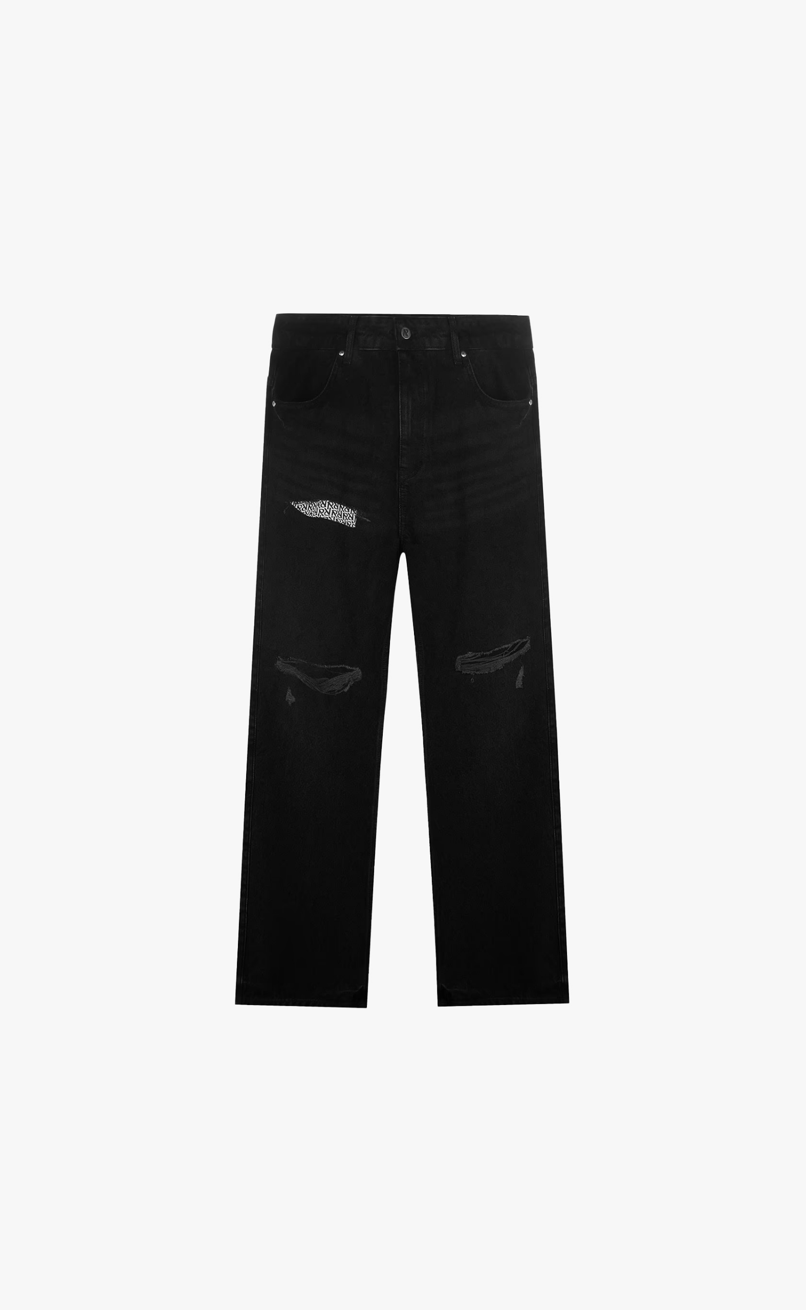 R3D DESTROYER BAGGY BLACK JEANS