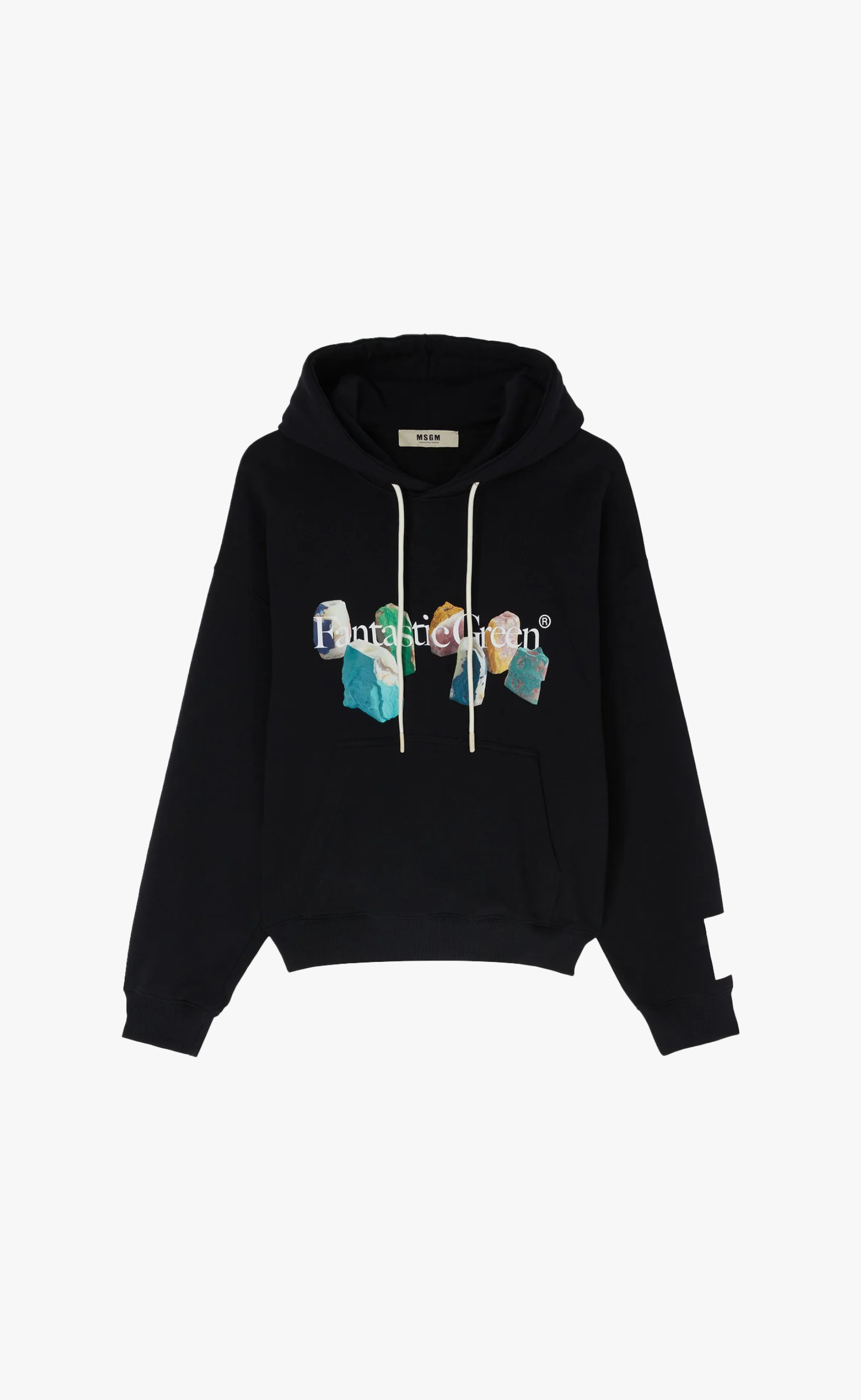 FANTASTIC GREEN INVERSE SERIES BLACK HOODIE