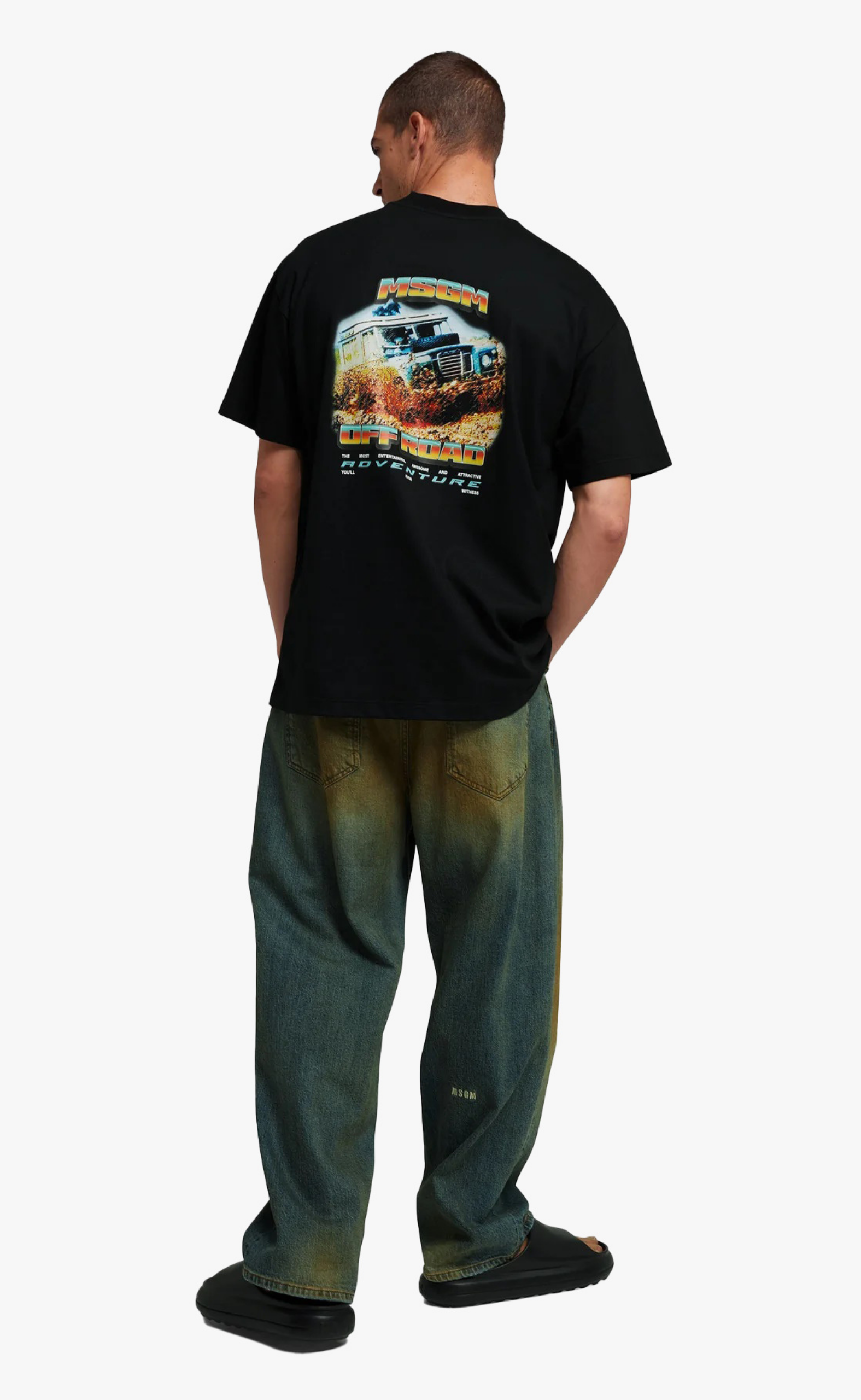 OFF ROAD ADVENTURE GRAPHIC BLACK T-SHIRT