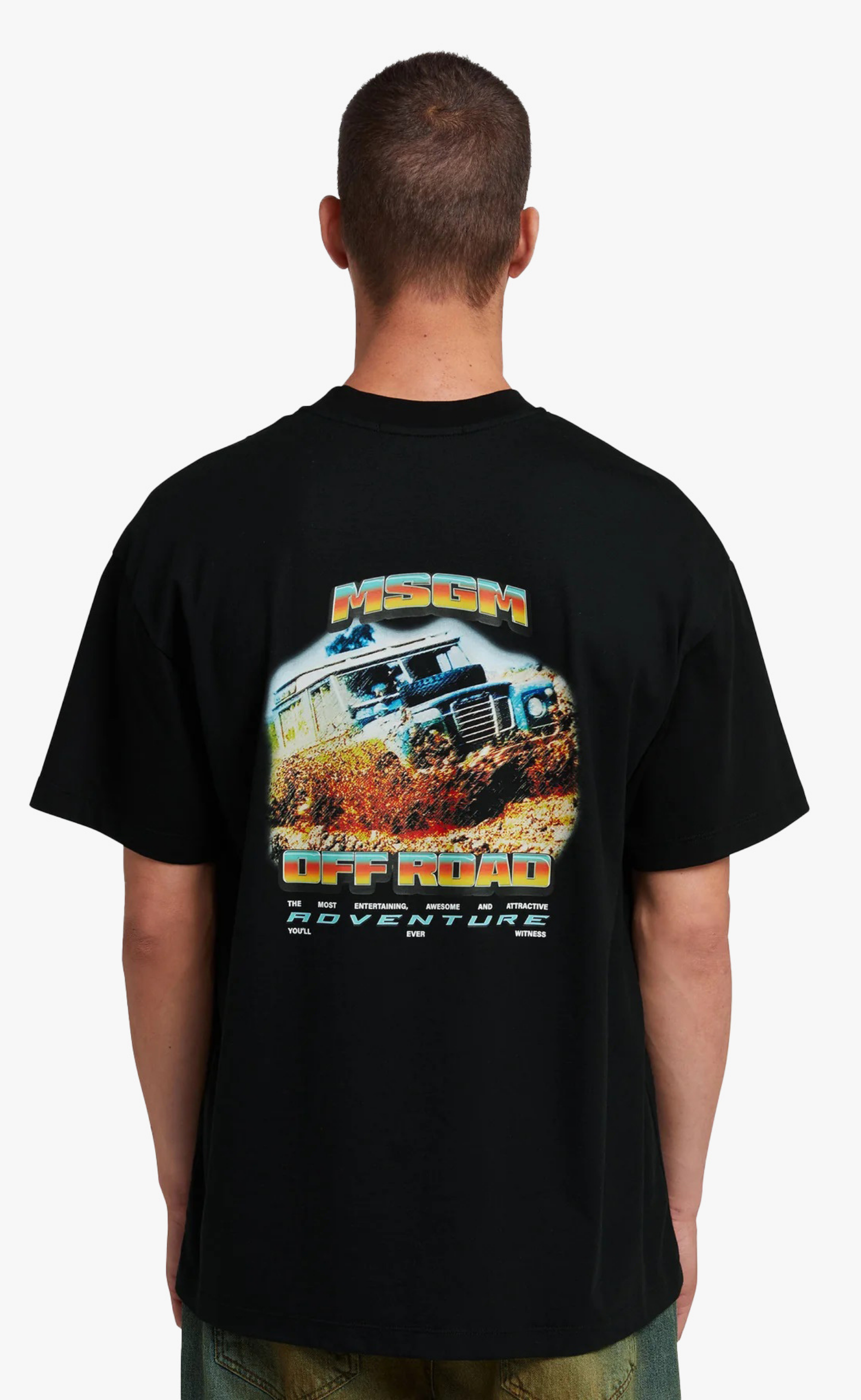 OFF ROAD ADVENTURE GRAPHIC BLACK T-SHIRT