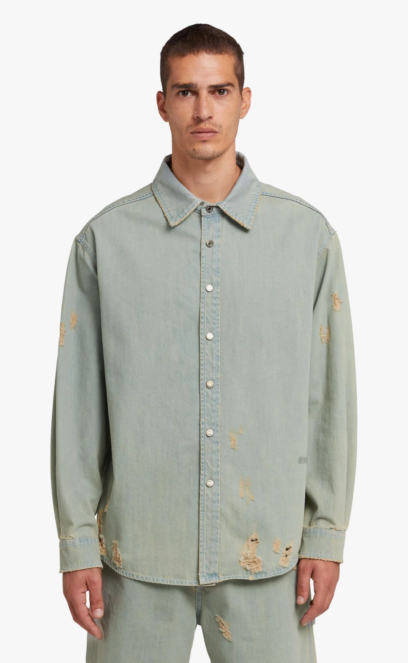 LIGHT DENIM BREAKS LIGHT BLUE SHIRT