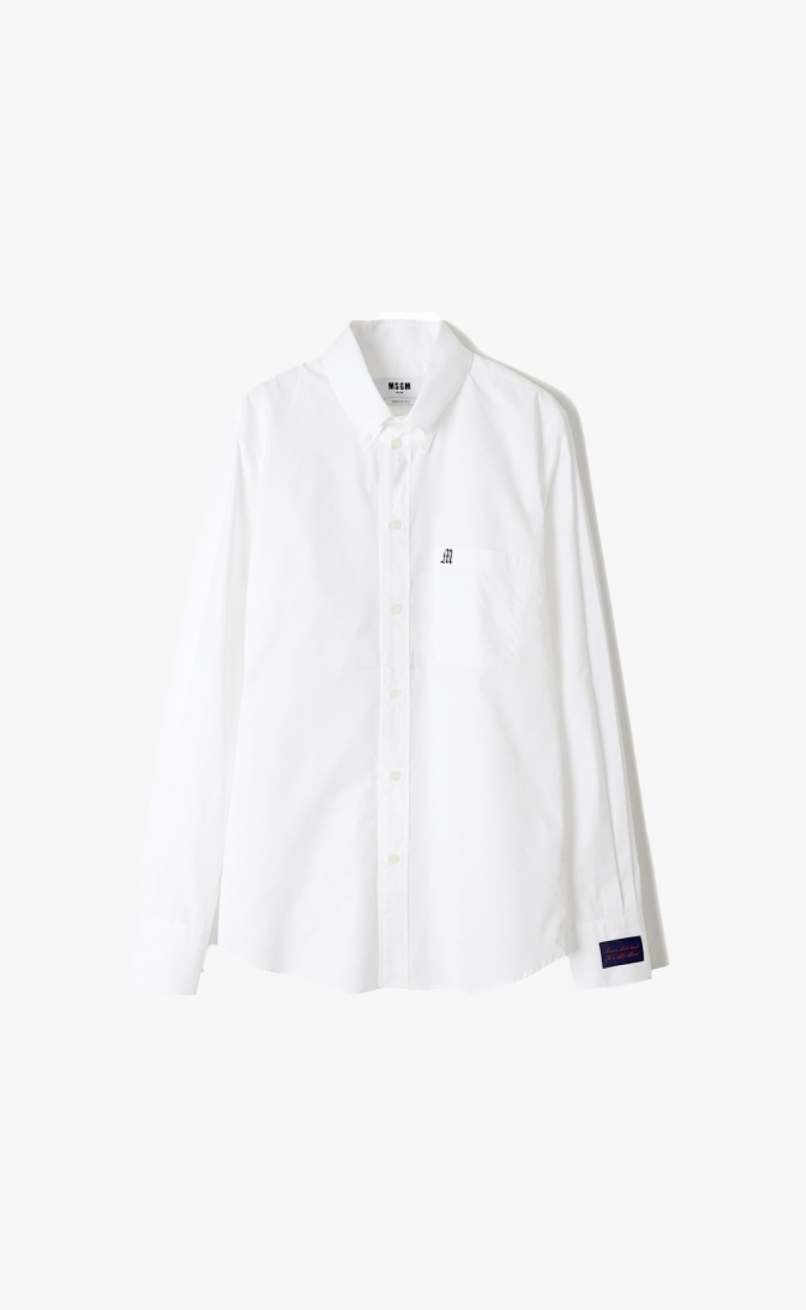LOGO APPLIQUE WHITE SHIRT