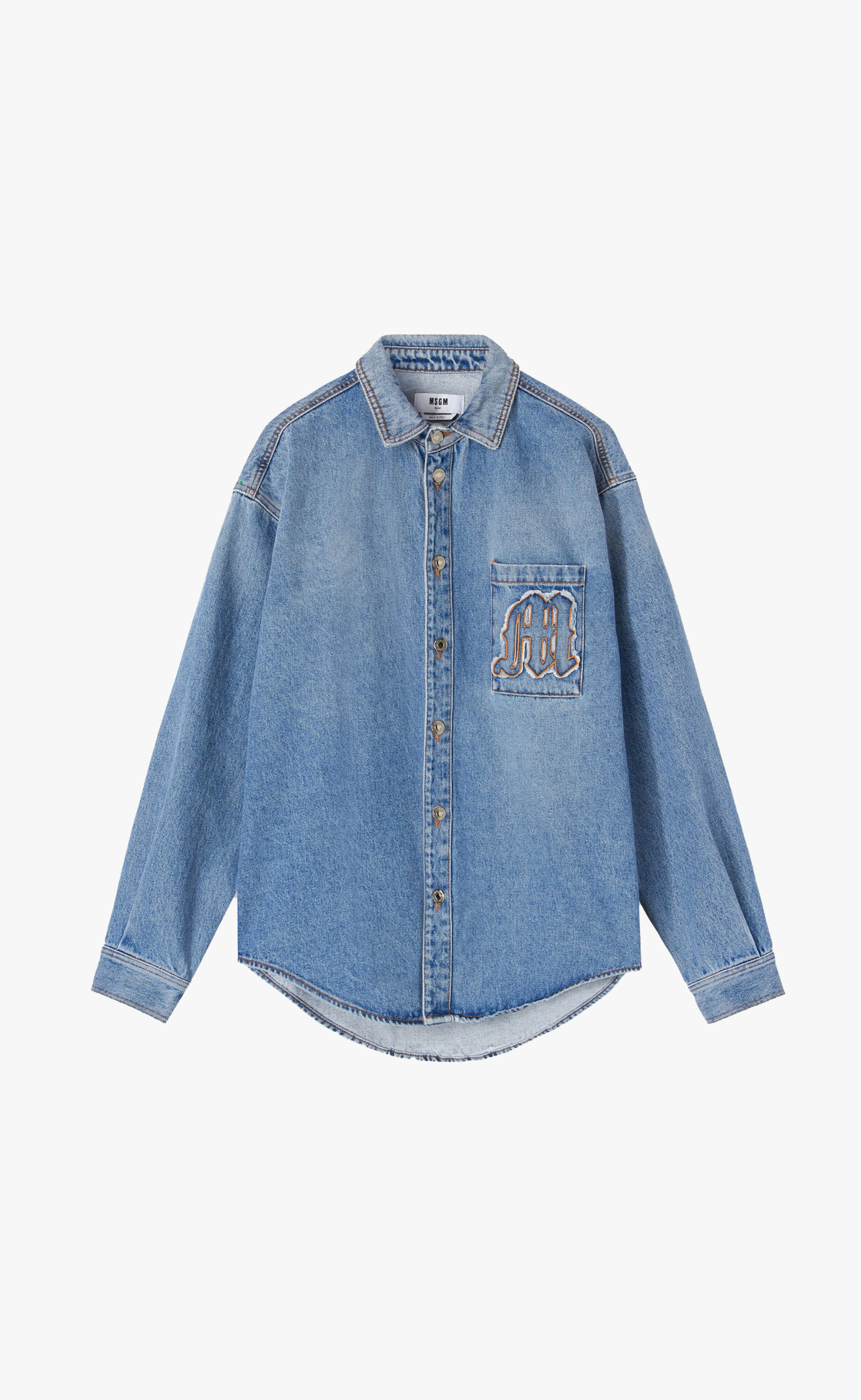 DENIM WASH LIGHT BLUE SHIRT