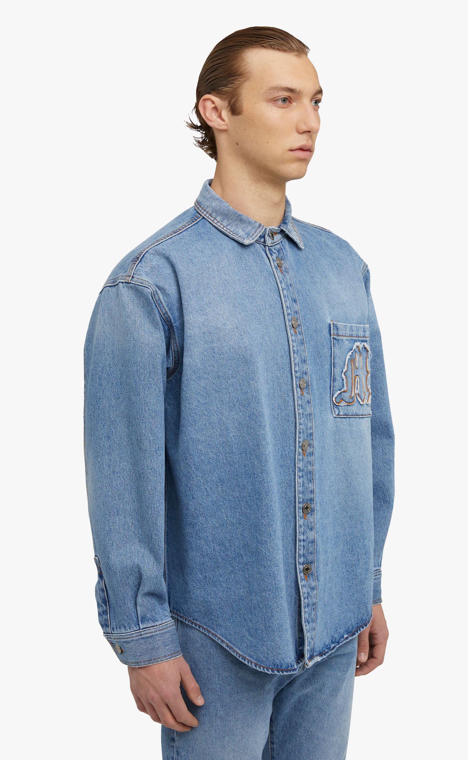 DENIM WASH LIGHT BLUE SHIRT