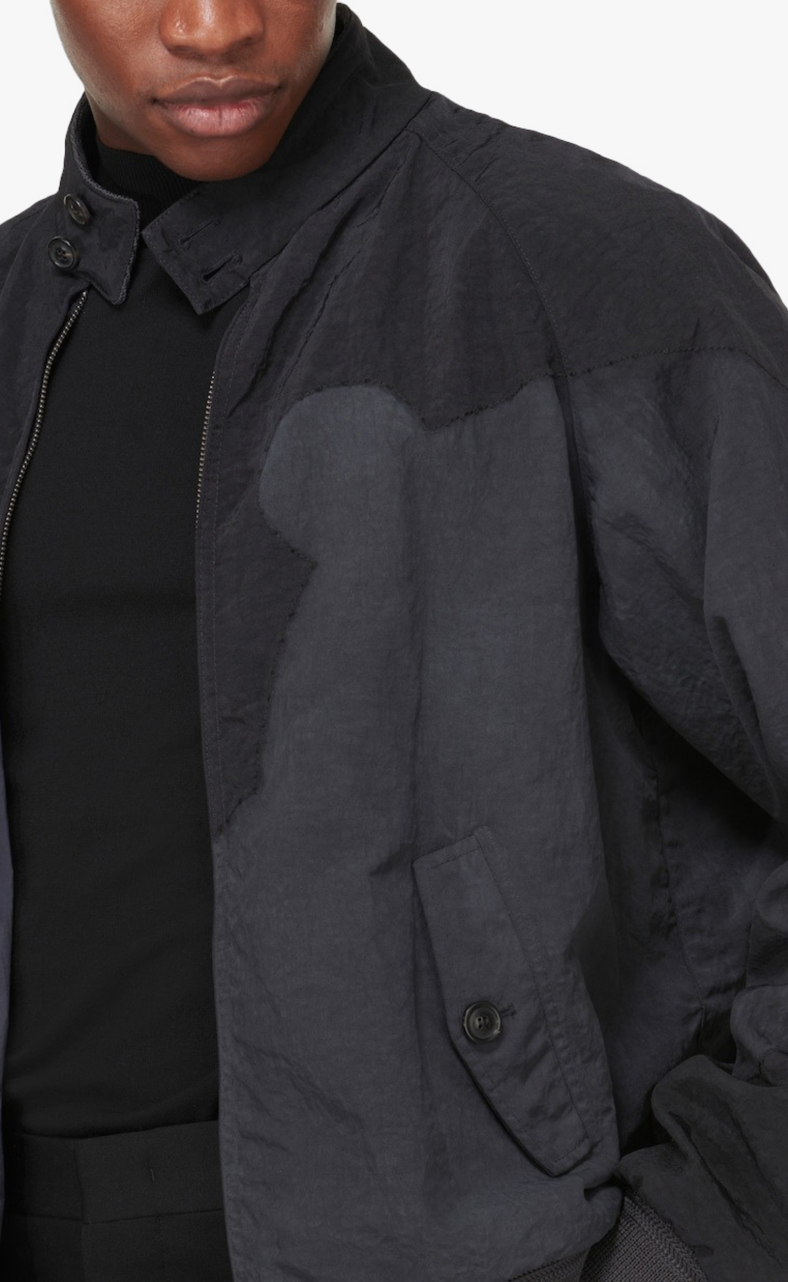 YOKE CANVAS CHARCOAL JACKET