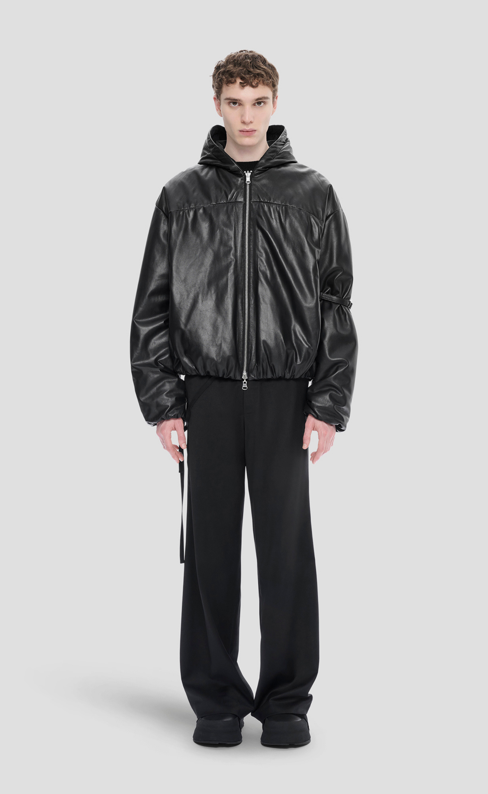 PARALLAX LEATHER BLACK JACKET