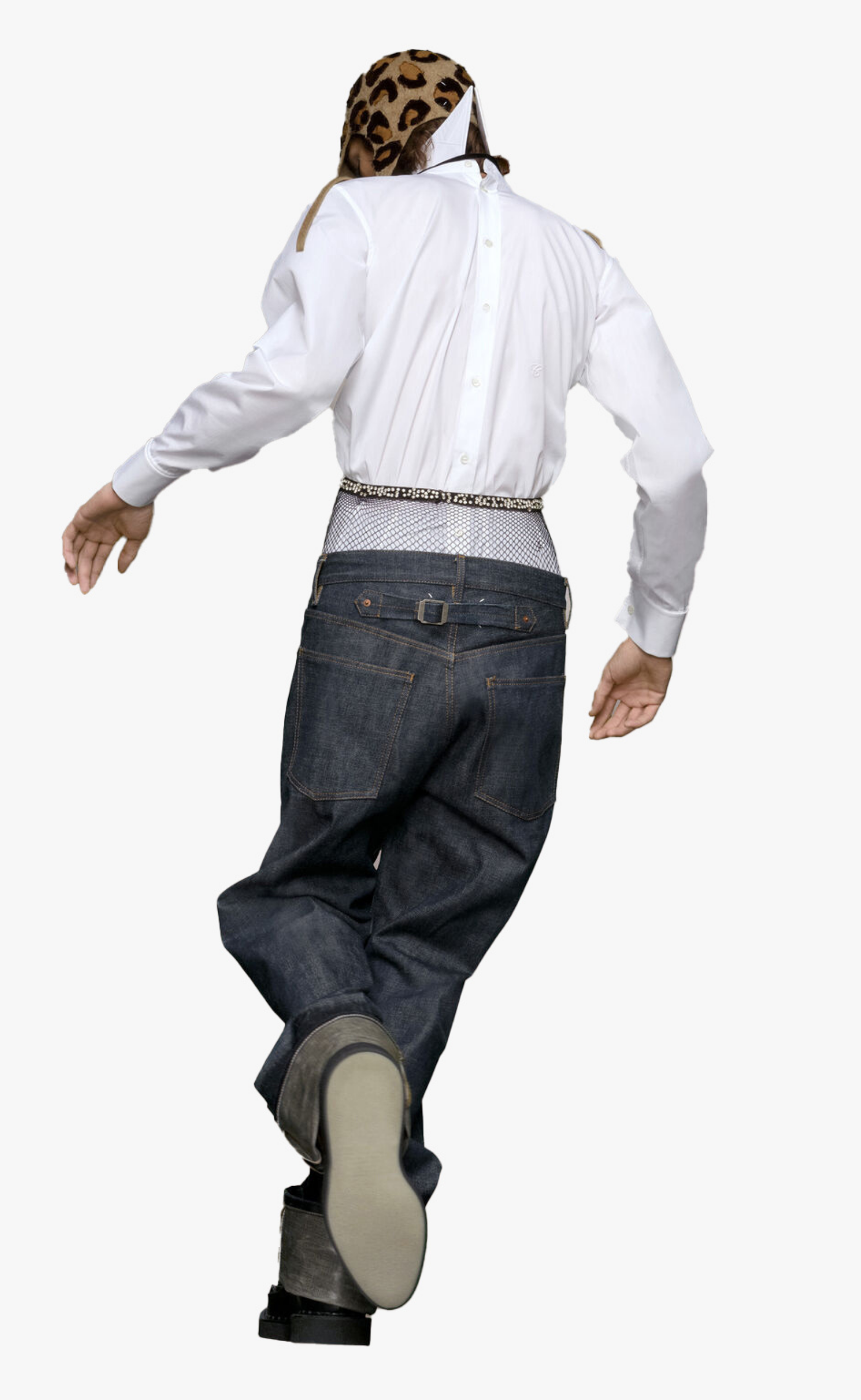 POINT COLLAR WHITE SHIRT