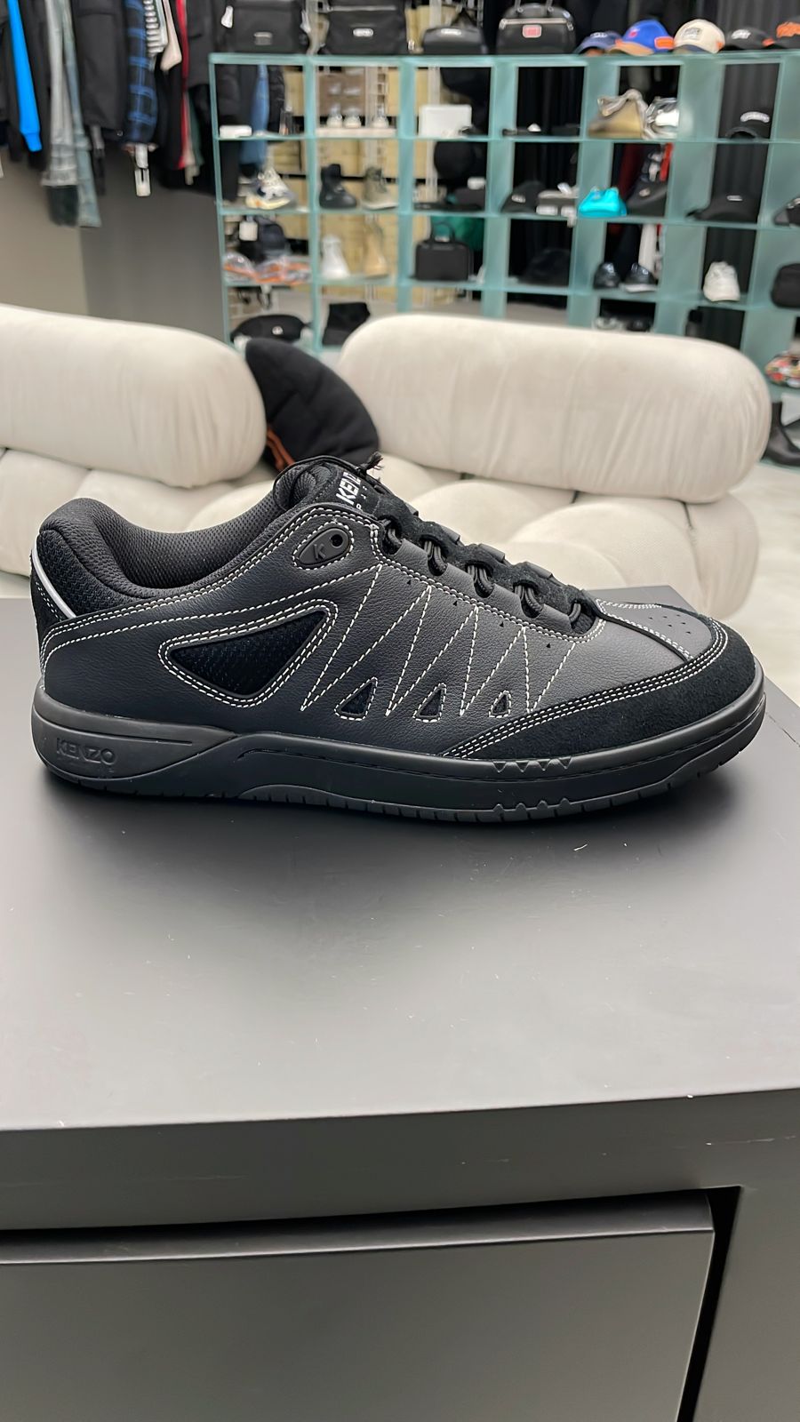 KENZO PXT LOW TOP BLACK SNEAKER