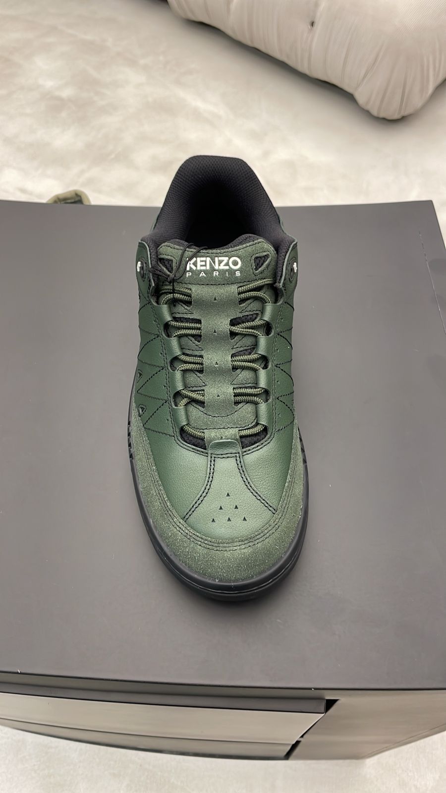 KENZO PXT LOW TOP DARK KHAKI SNEAKER