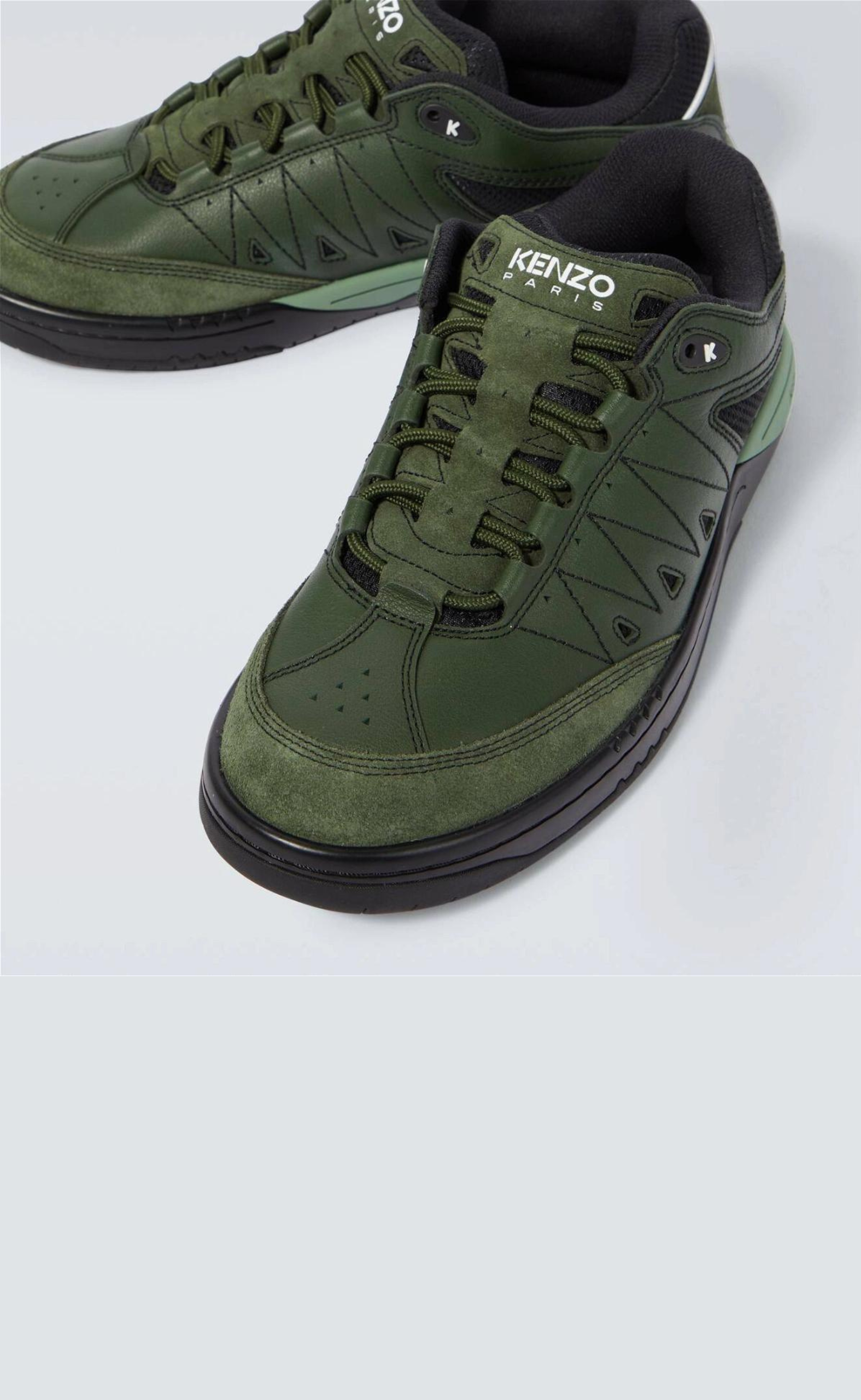 KENZO PXT LOW TOP DARK KHAKI SNEAKER