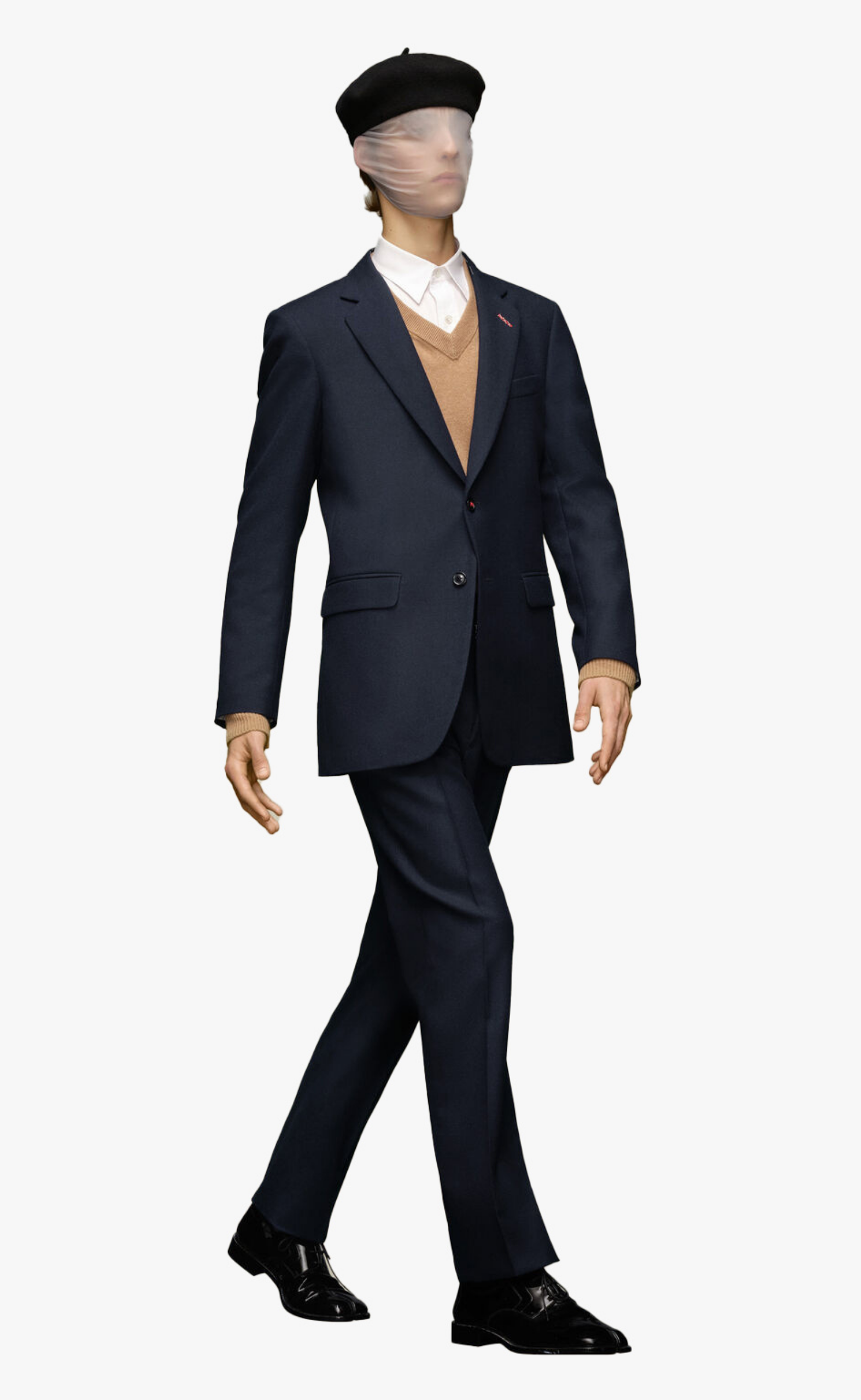 WOOL TWILL NAVY BLAZER