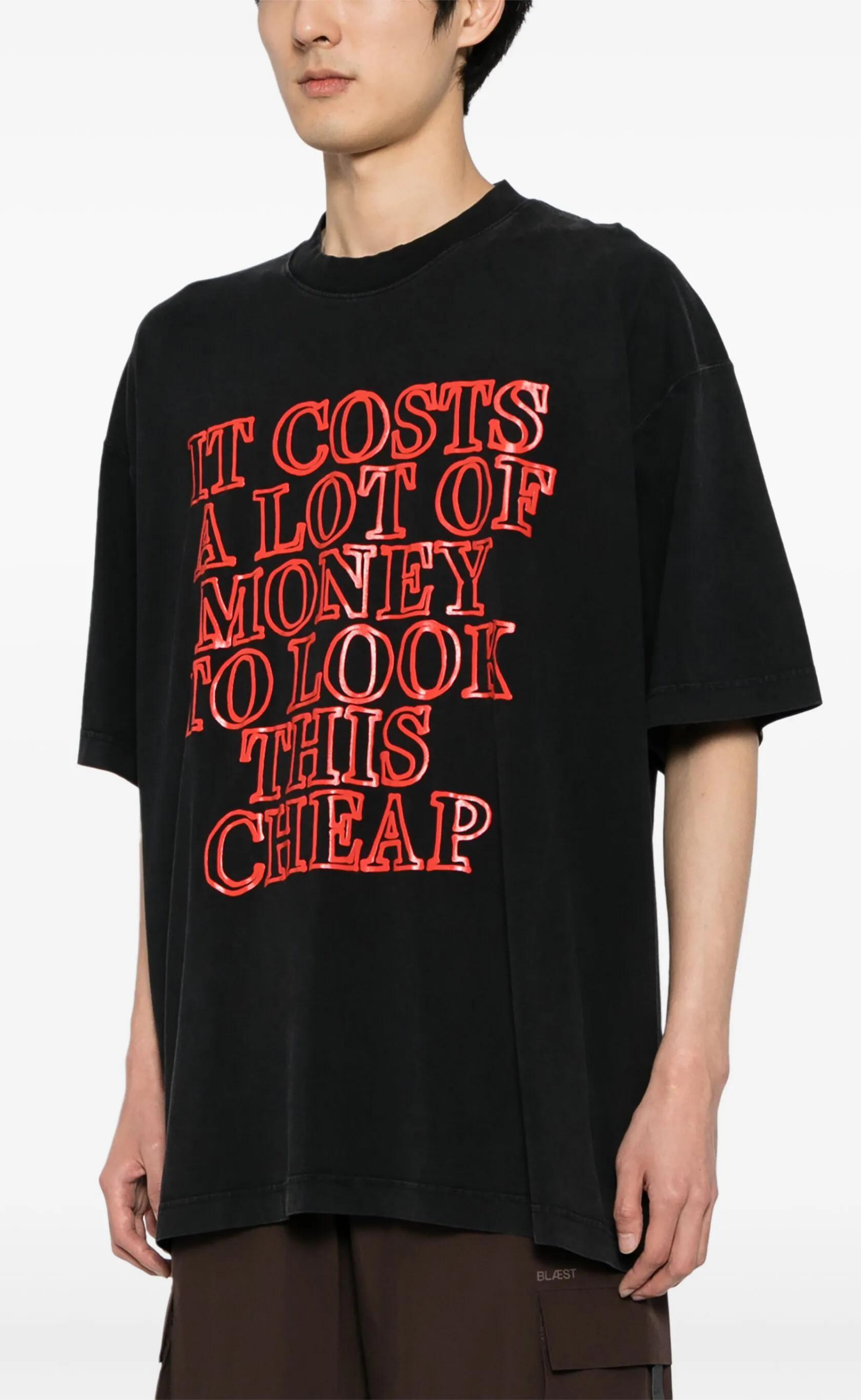 VERY EXPENSIVE WASHED BLACK T-SHIRT
