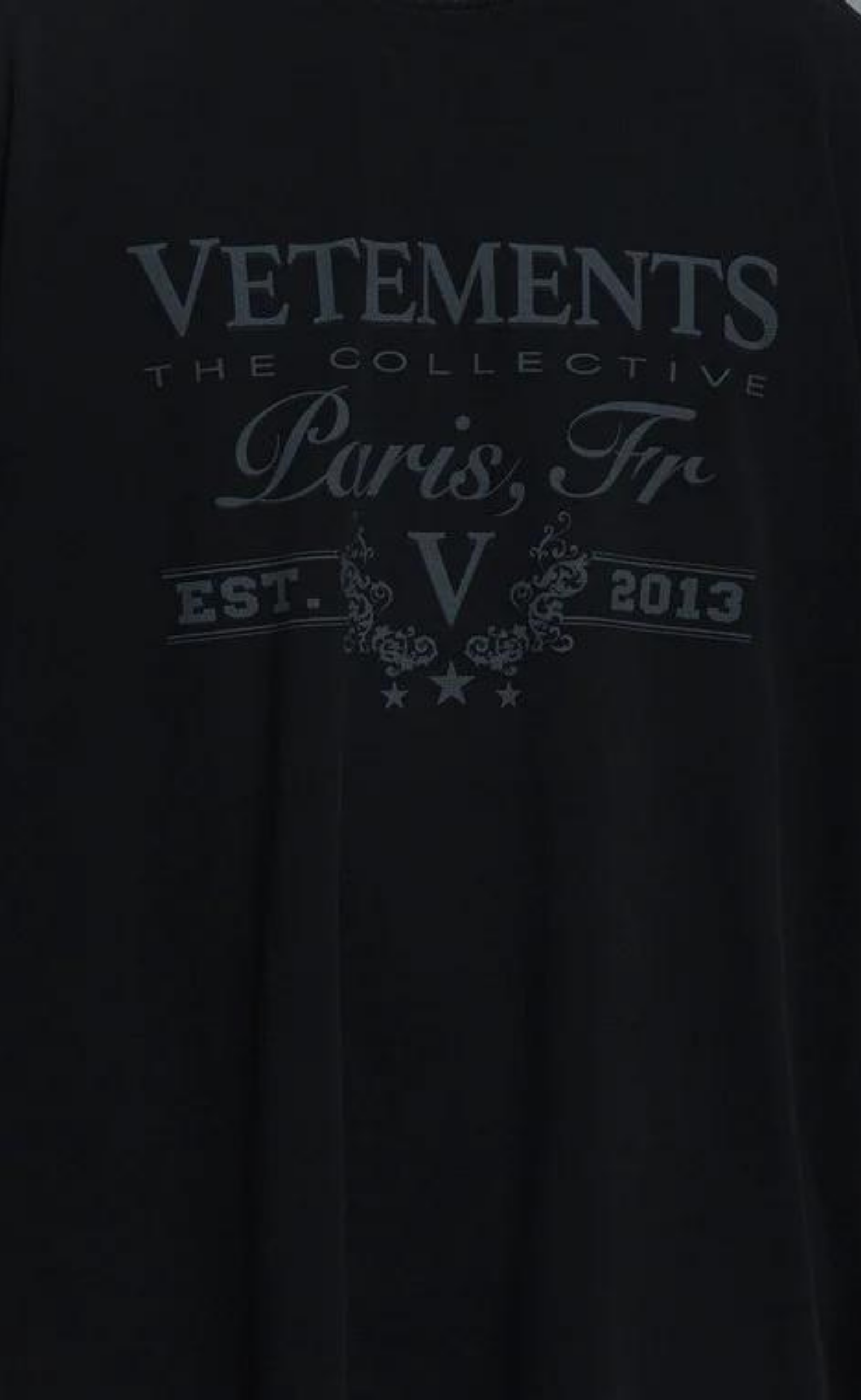PARIS LOGO BLACK T-SHIRT