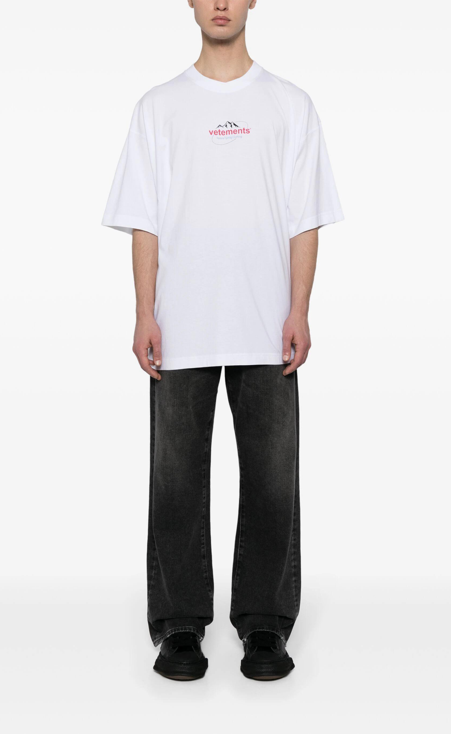 SPRING WATER LOGO WHITE T-SHIRT