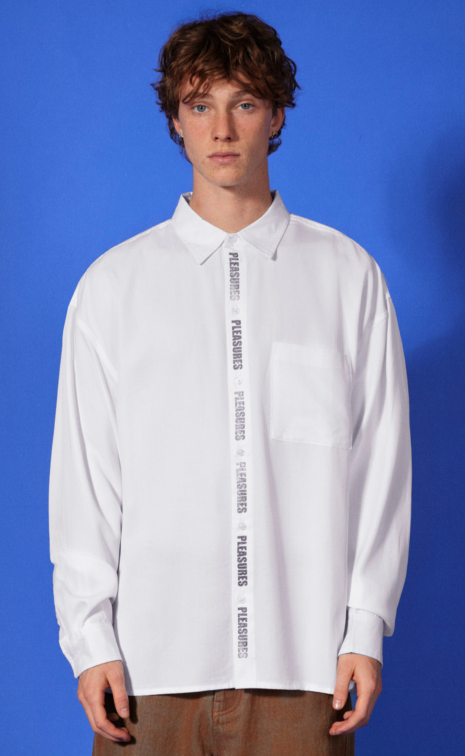 IMPACT BUTTON UP WHITE SHIRT