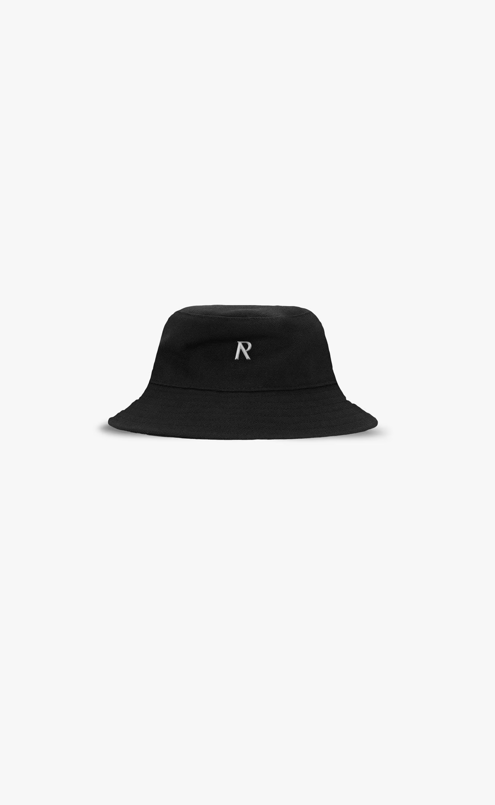 INITIAL BUCKET JET BLACK HAT