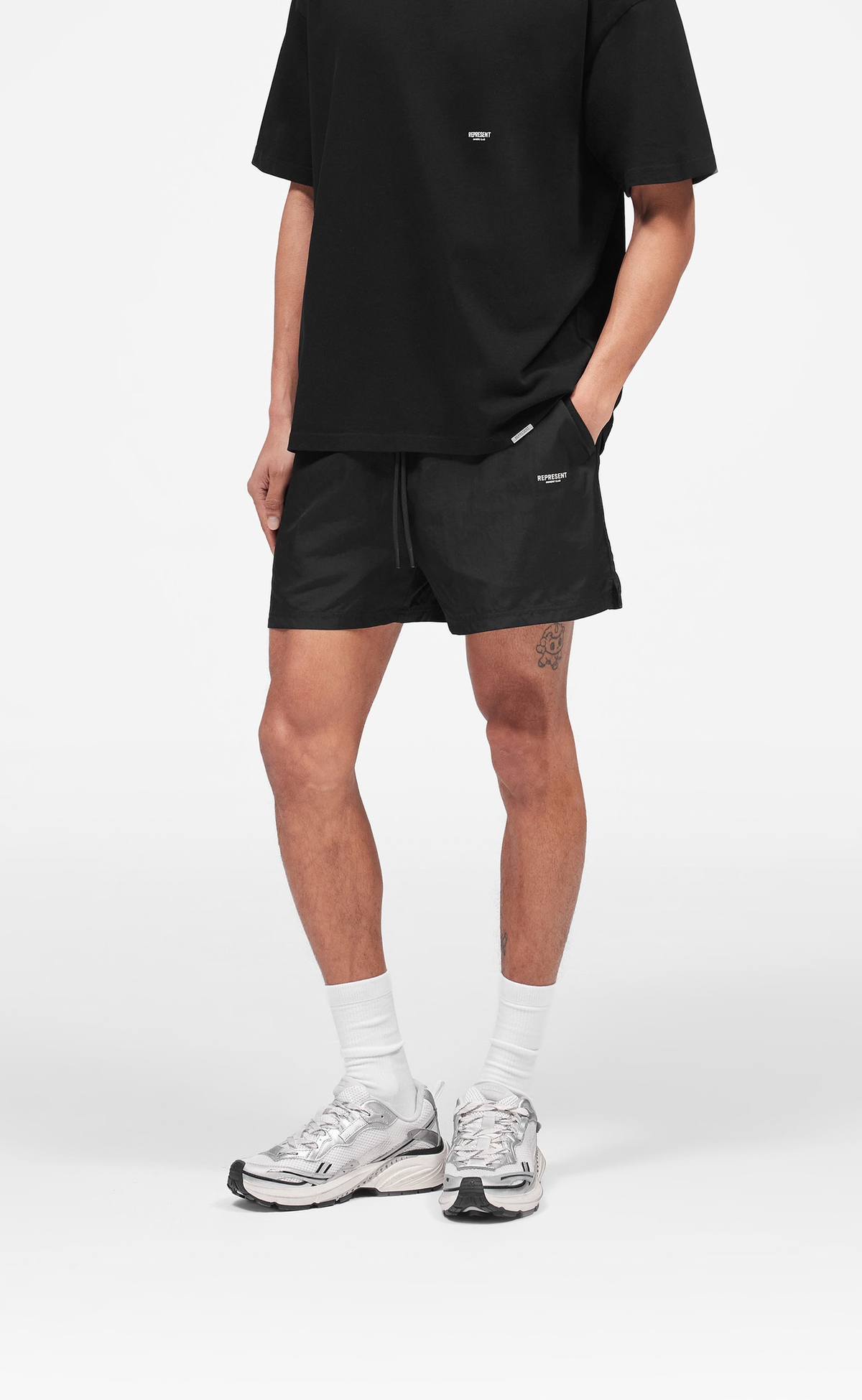 MICRO OWNERS CLUB SWIM JET BLACK SHORTS