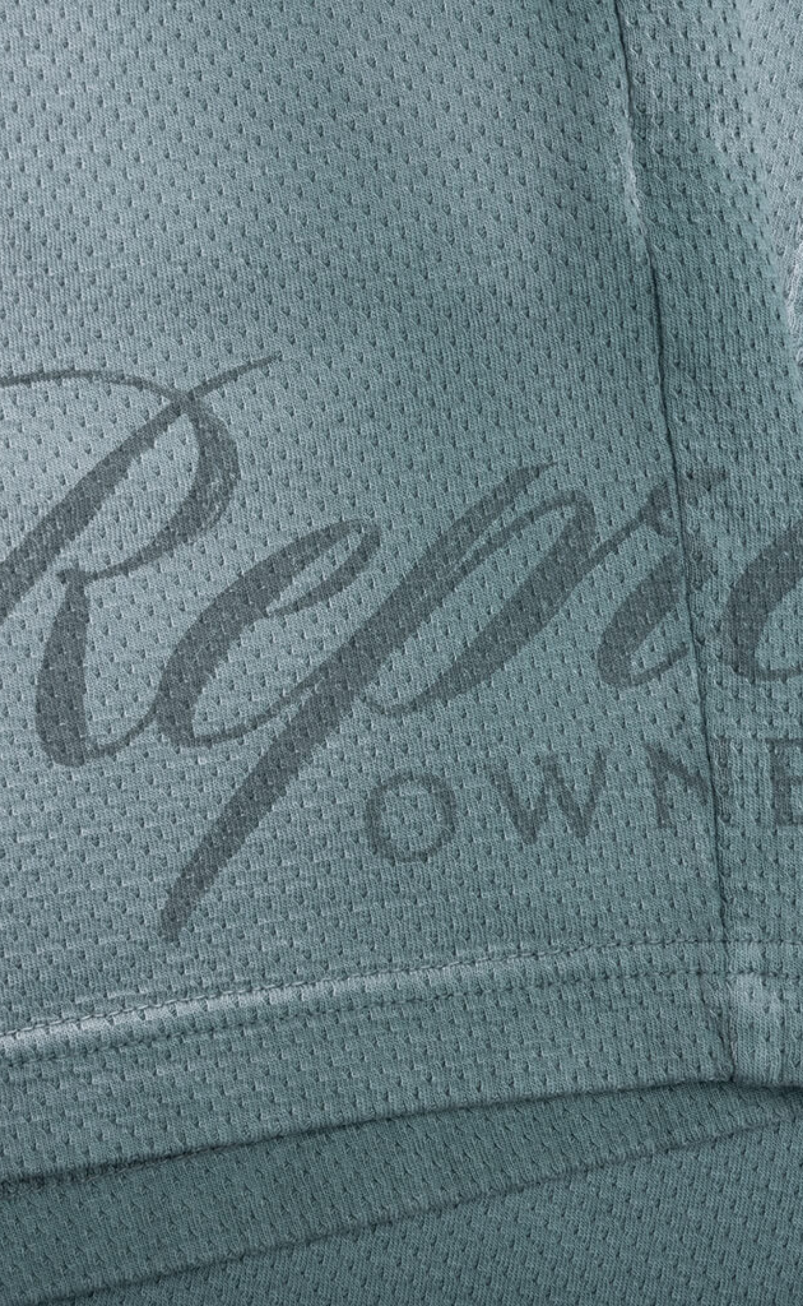 OWNERS CLUB SCRIPT MESH VINTAGE GREEN SHORTS