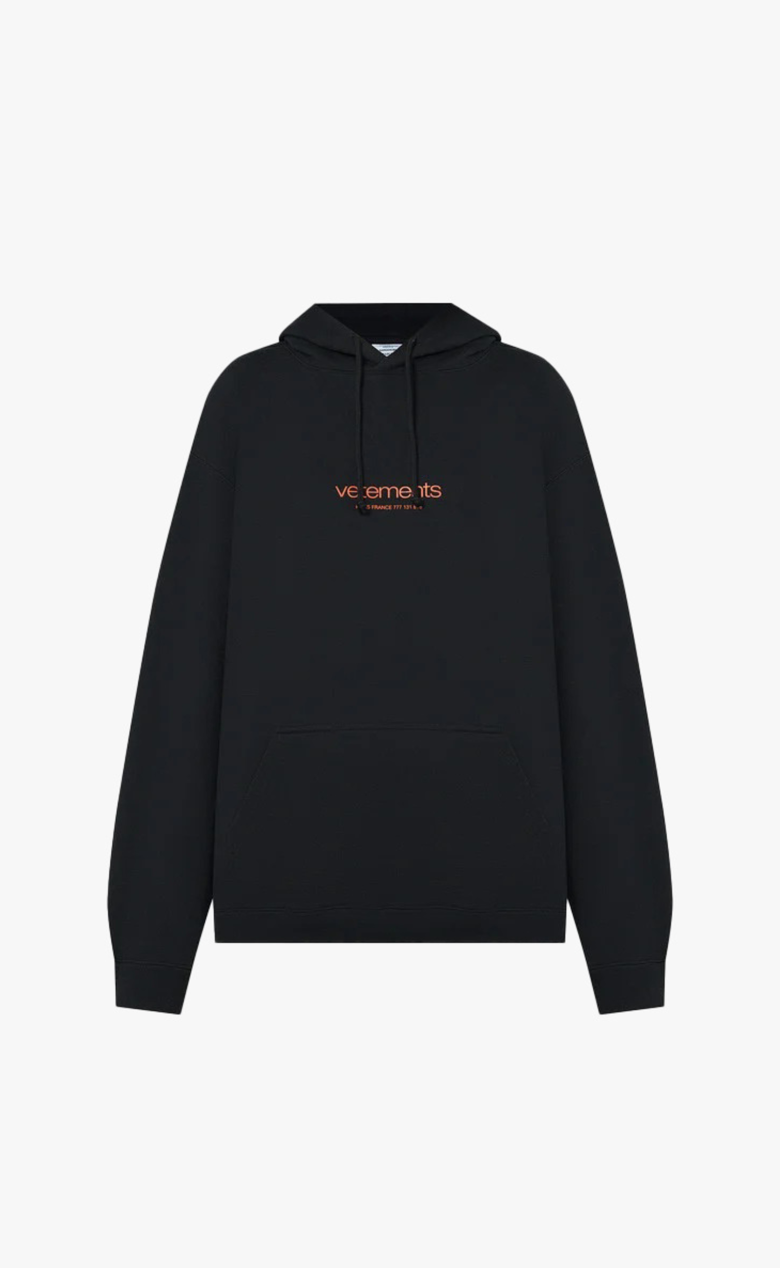 URBAN LOGO REGULAR FIT BLACK HOODIE