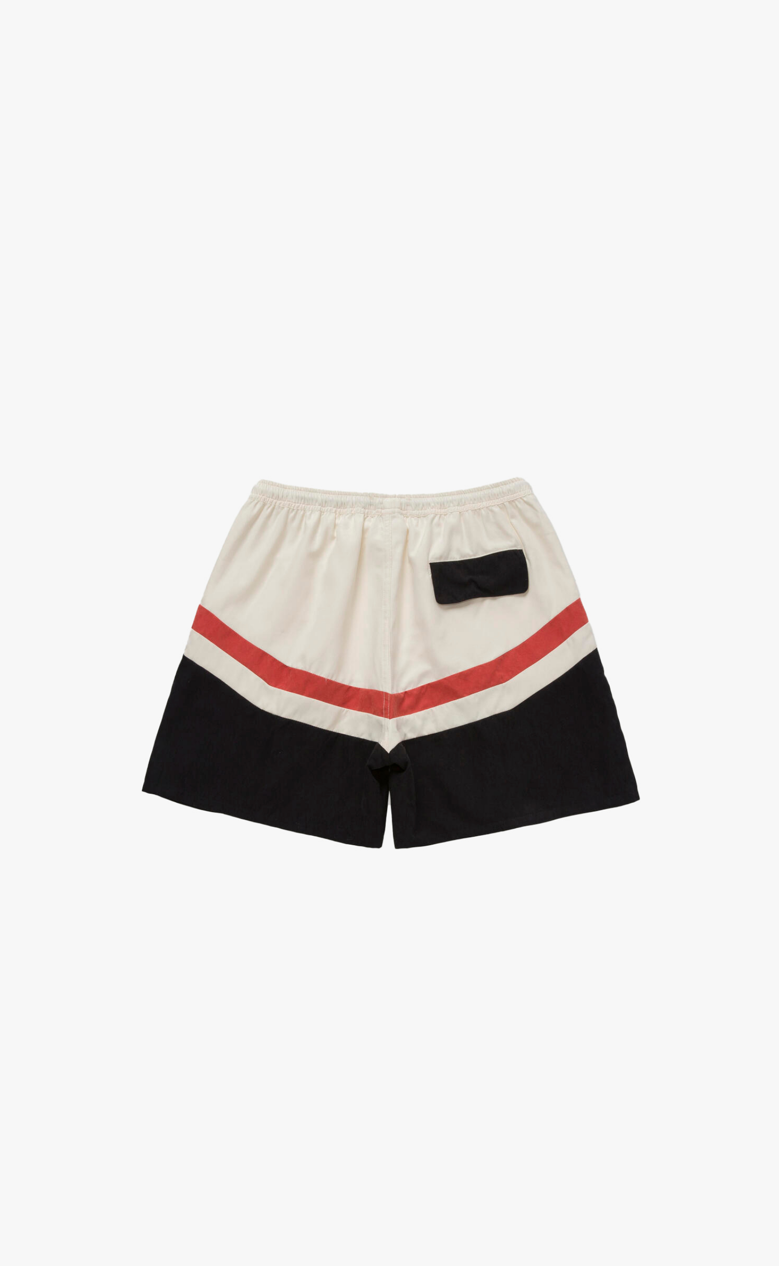 BRUSHED POLY TRACK BLACK SHORTS
