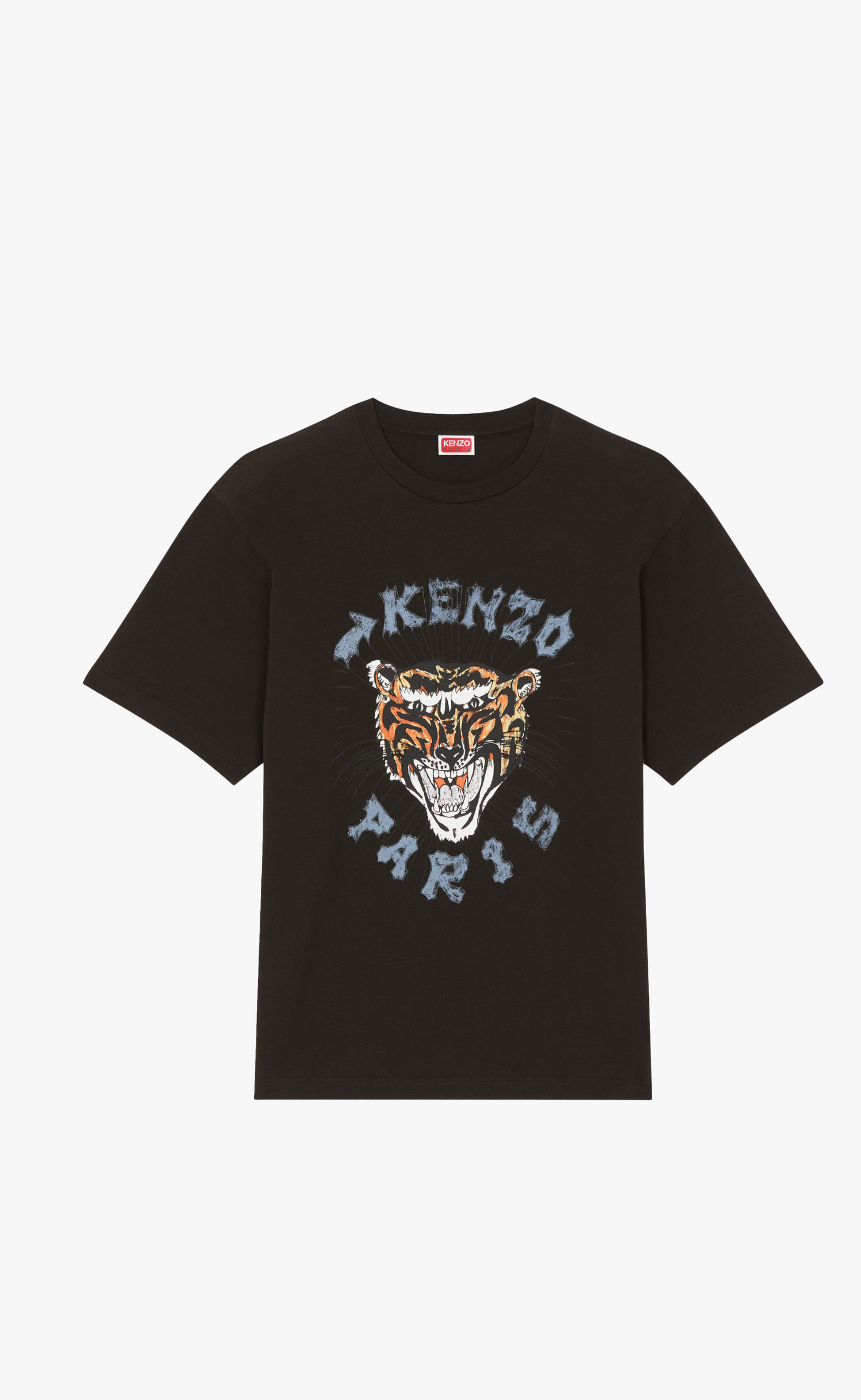 DRAWN VARSITY OVERSIZE BLACK T-SHIRT