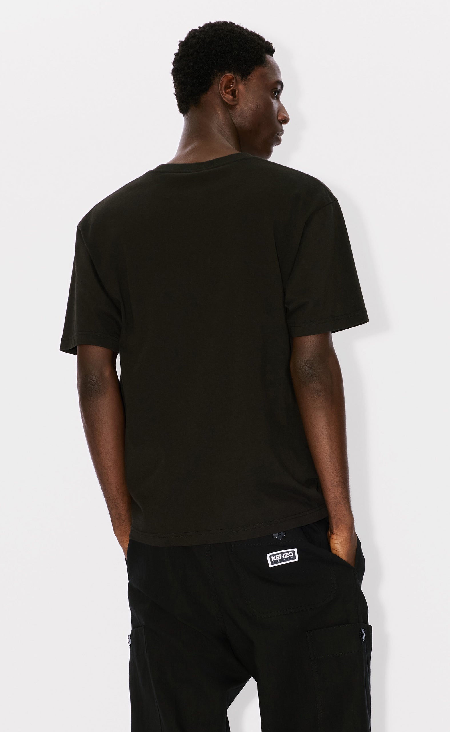 DRAWN VARSITY OVERSIZE BLACK T-SHIRT