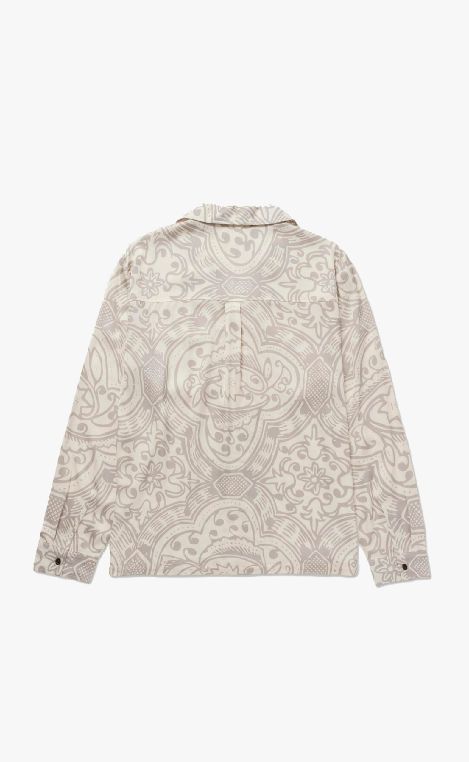 PRINTED WOVEN BONE SHIRT