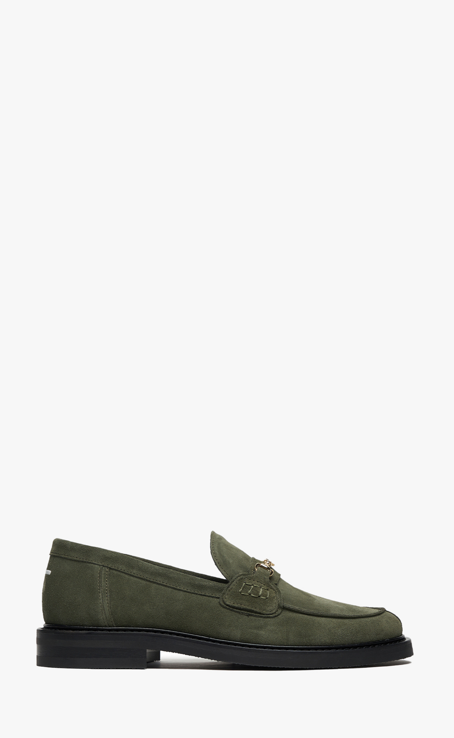 SUEDE GREEN LOAFER