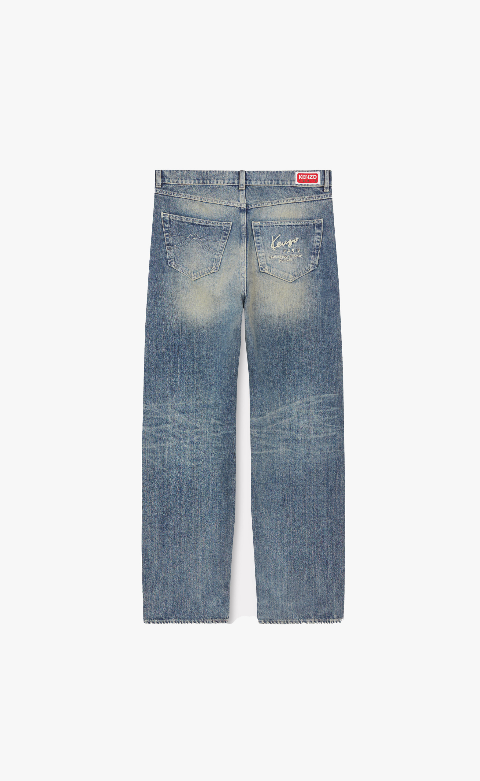 KENZO CREATIONS ASAGAO STRGT FIT BLUE JEANS